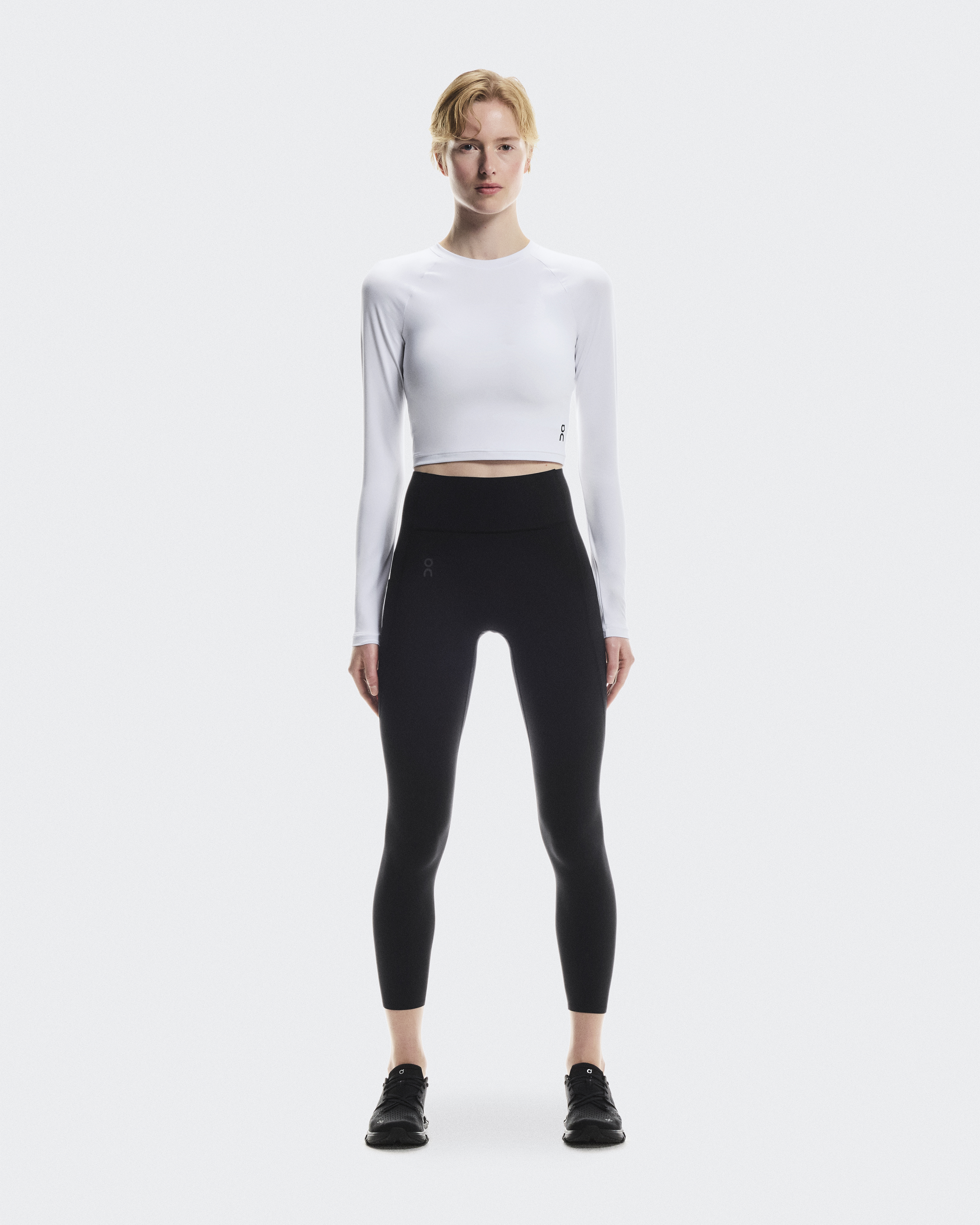 Studio Long-T Crop - White