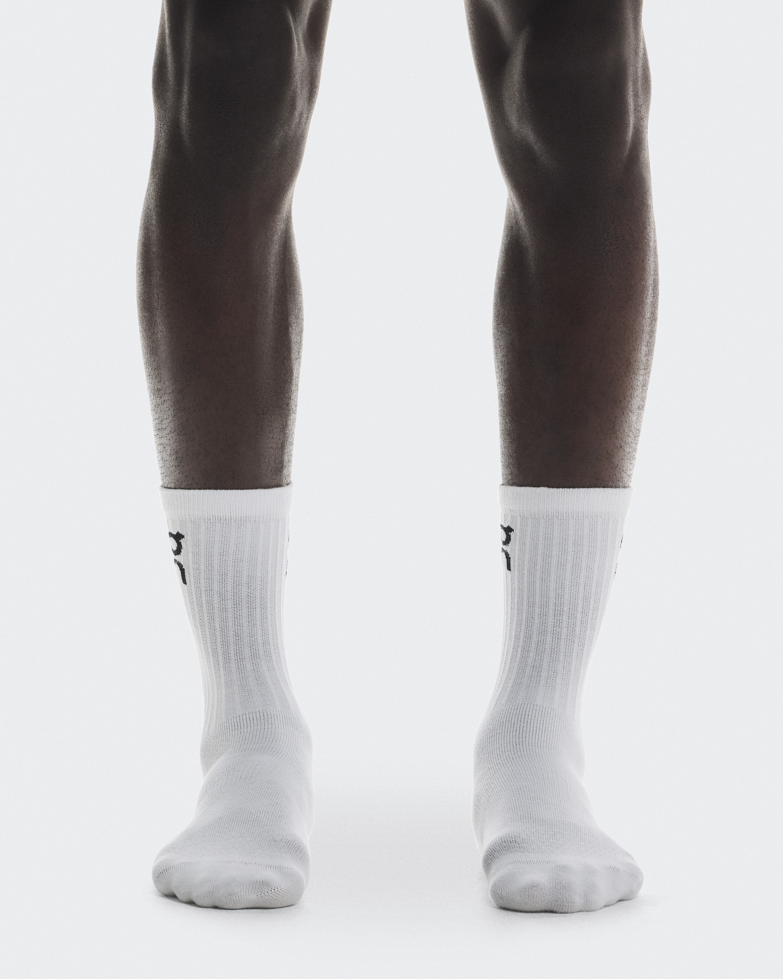 Logo Sock High 3P - White