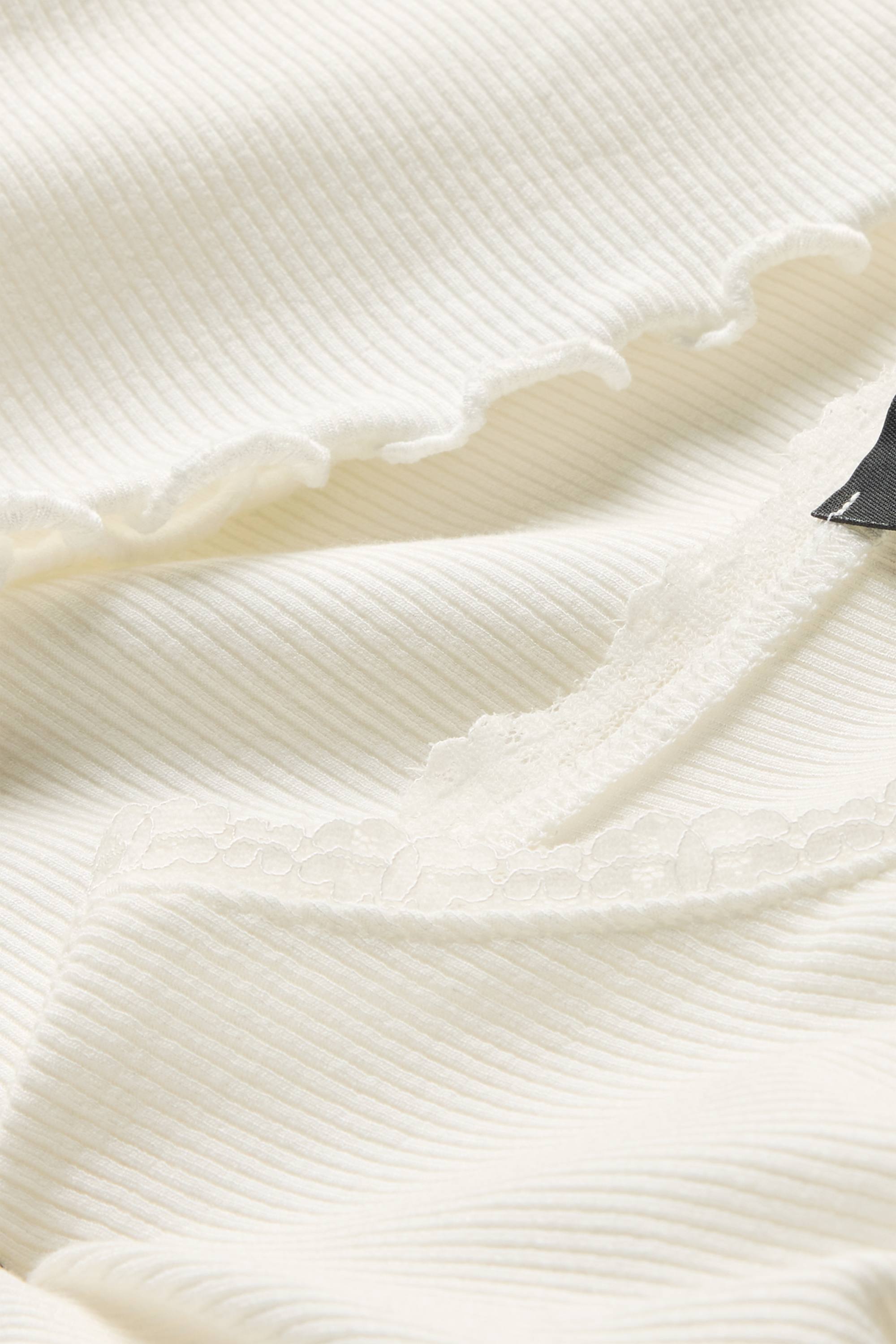 T-shirt - relaxed fit - ribbed white