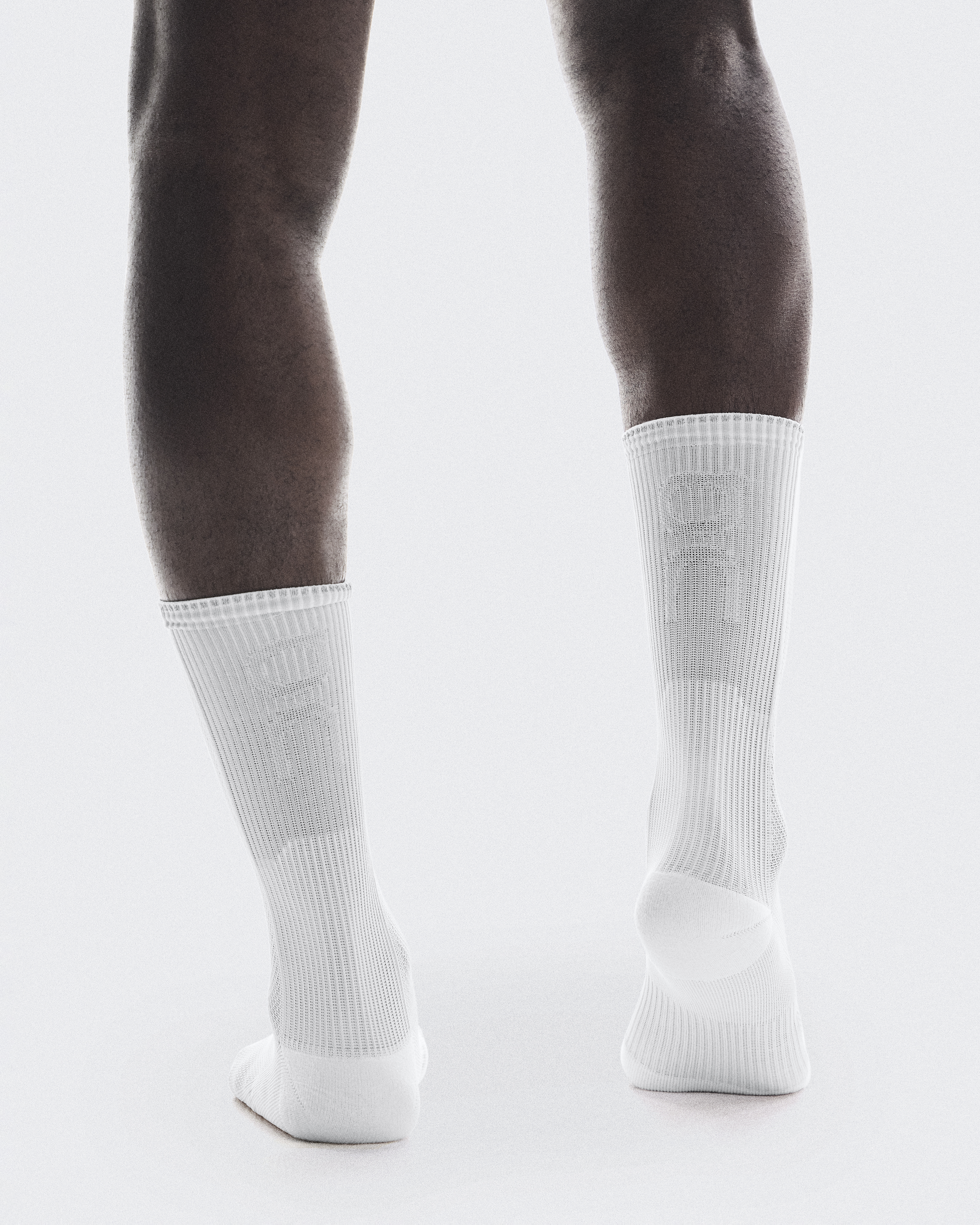Performance Run Sock High - White | Glacier