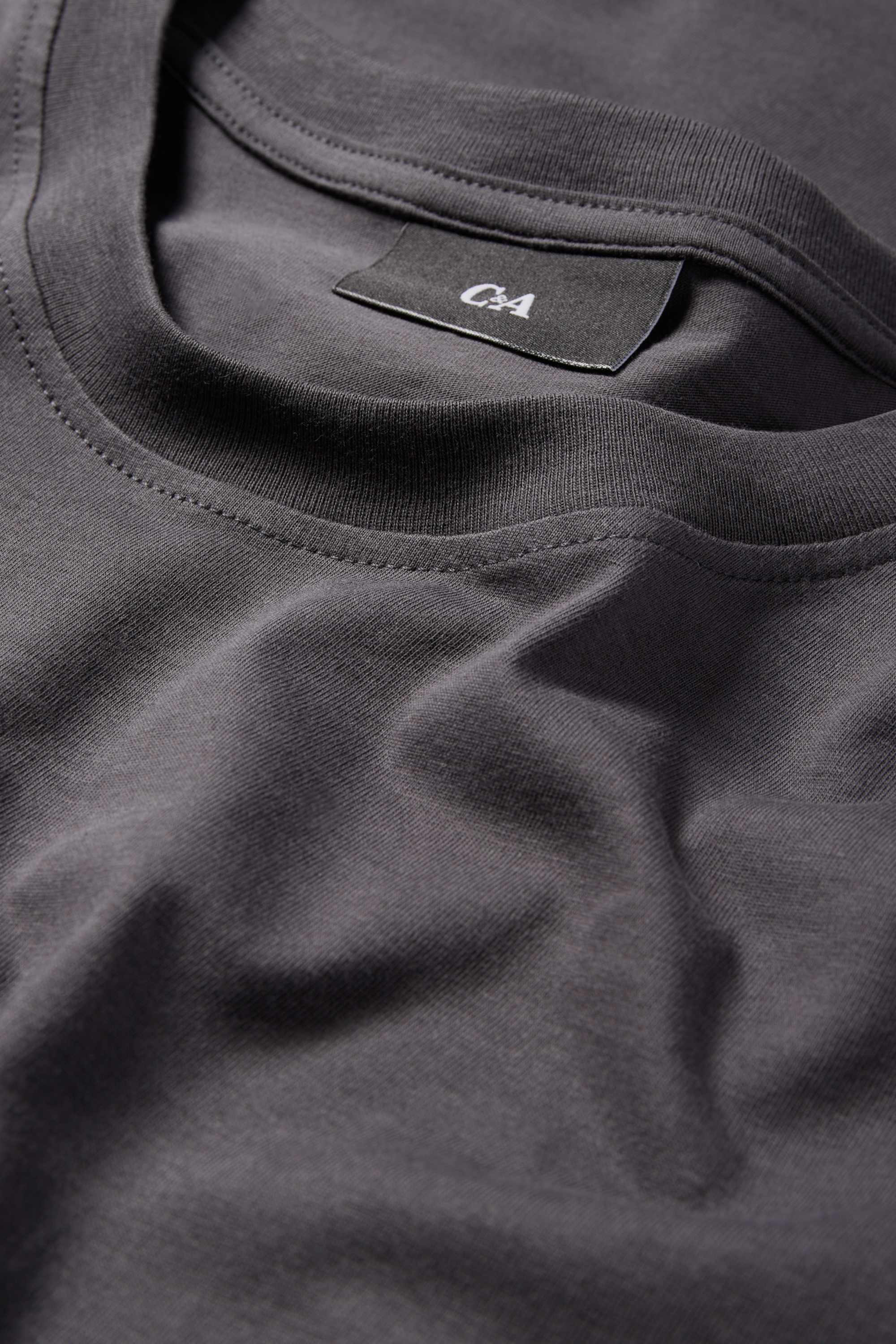 T-shirt - regular fit dark gray