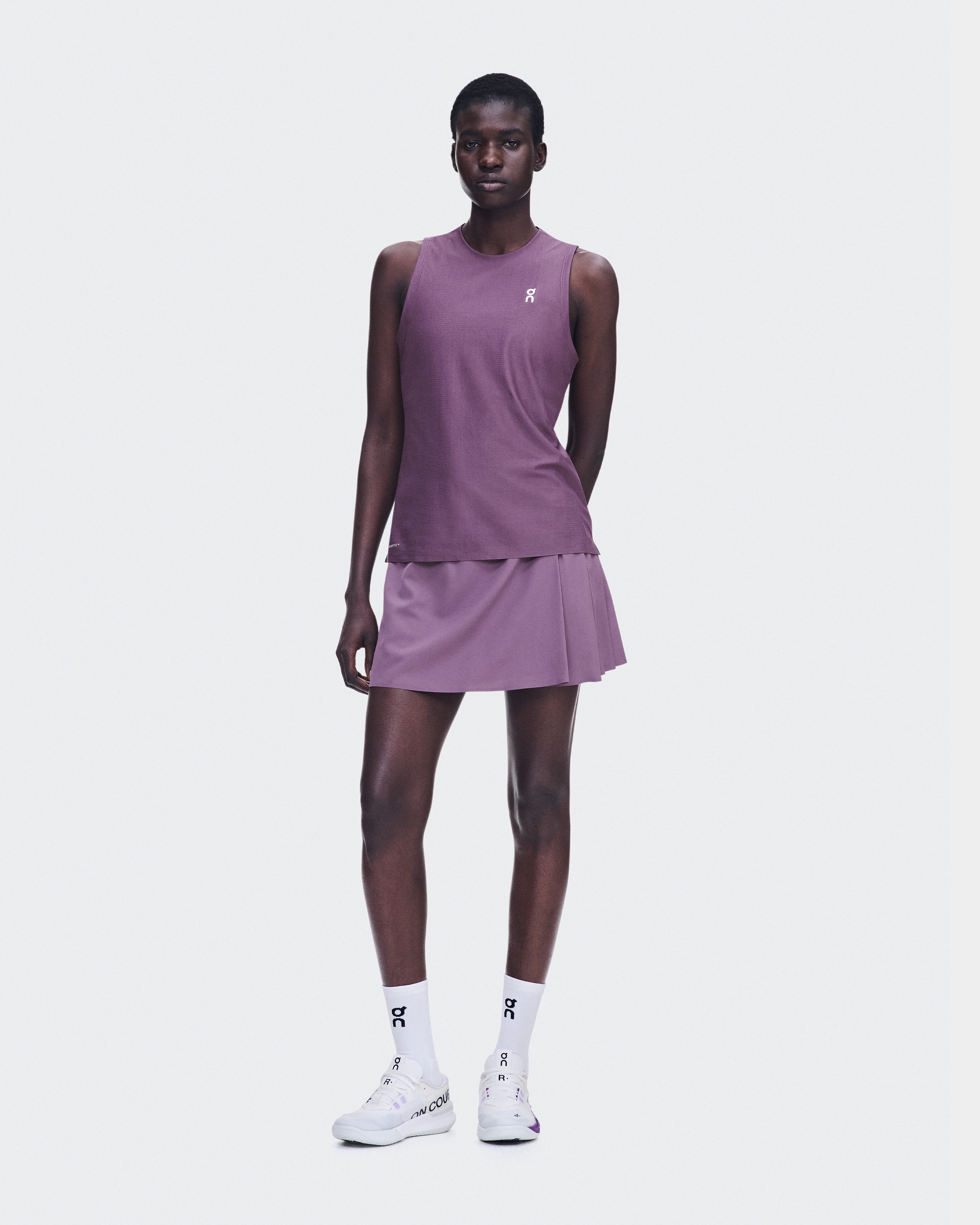 Court Skirt Pleated - Cassis