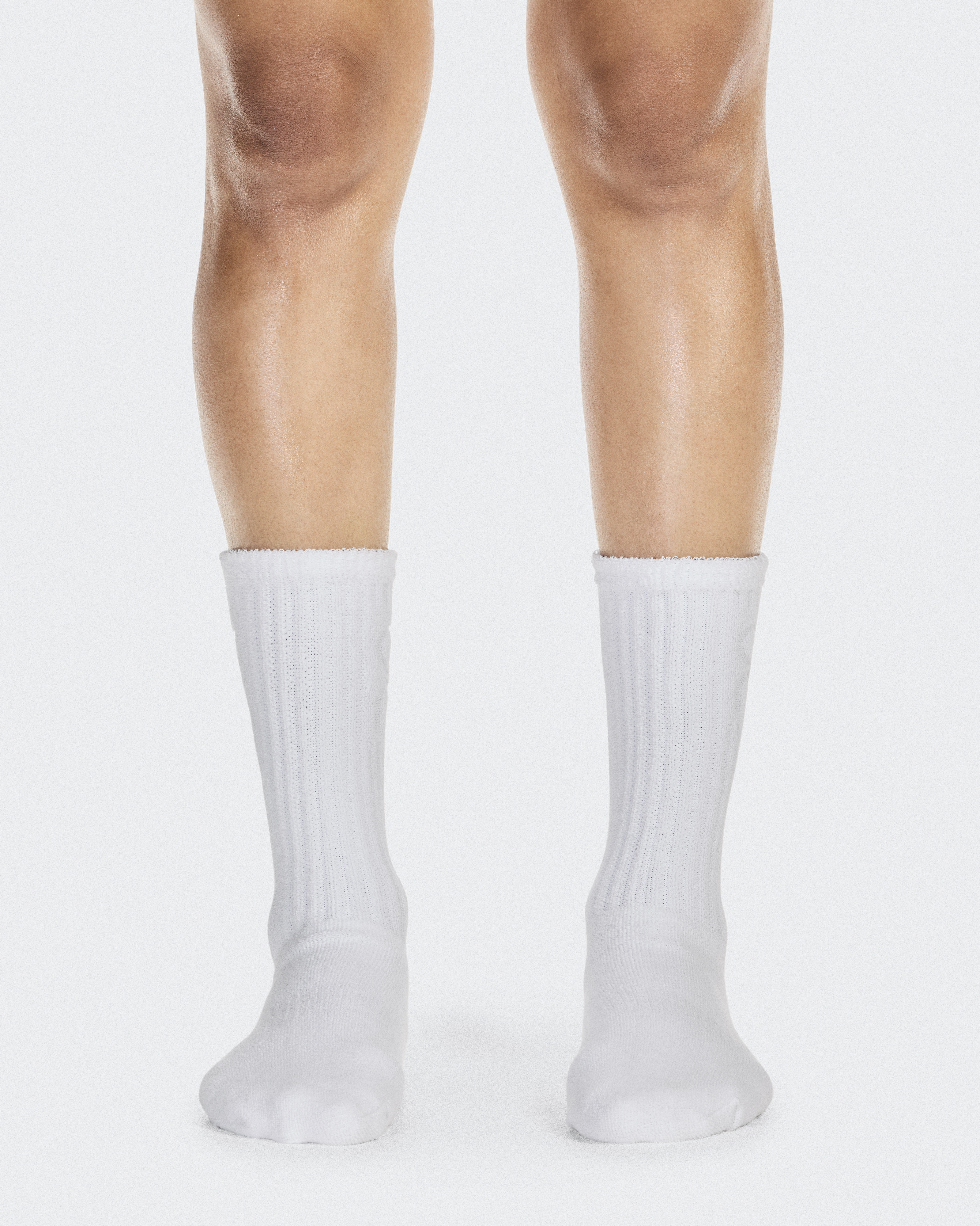 Terry Sock High - White