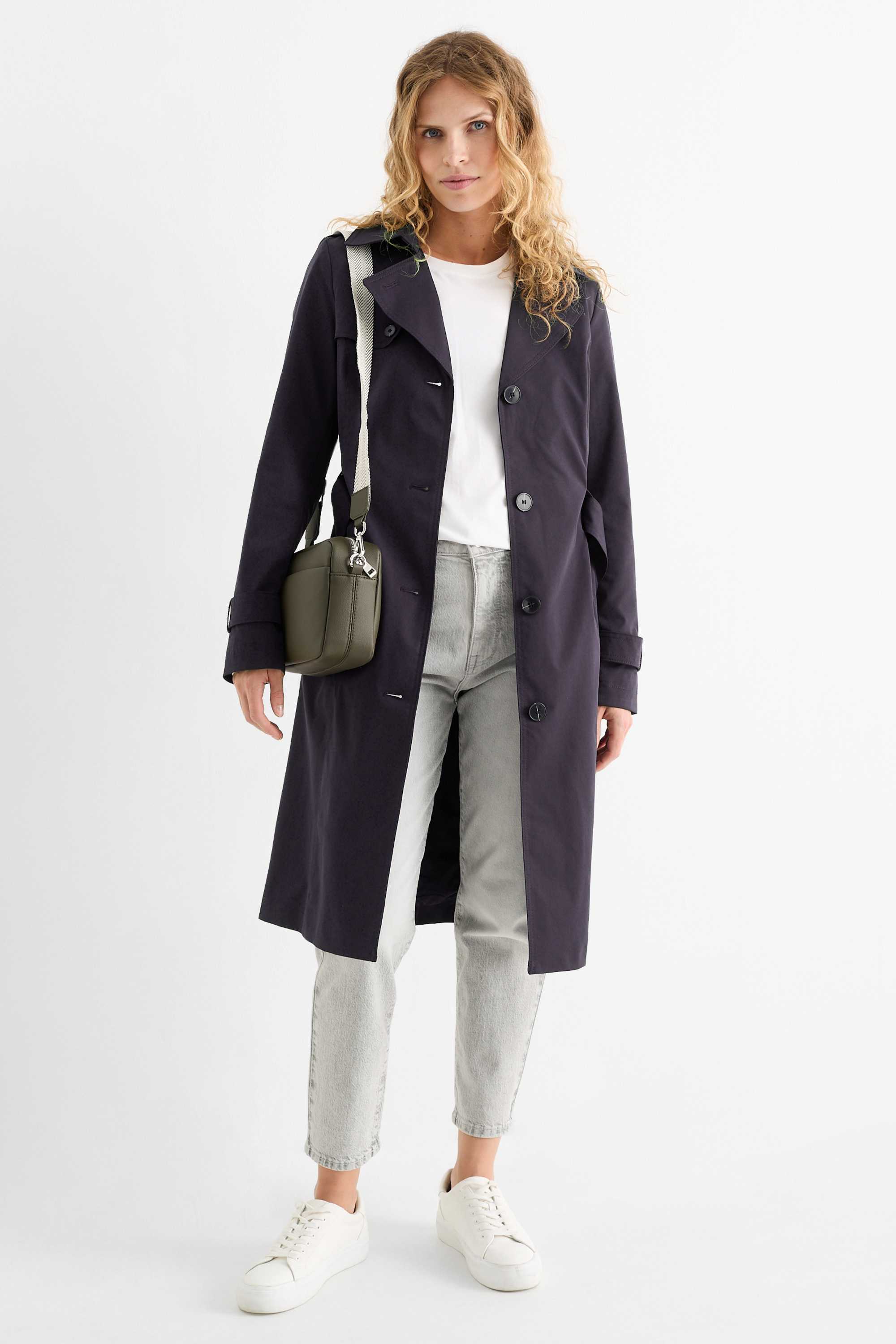 Trench coat dark blue