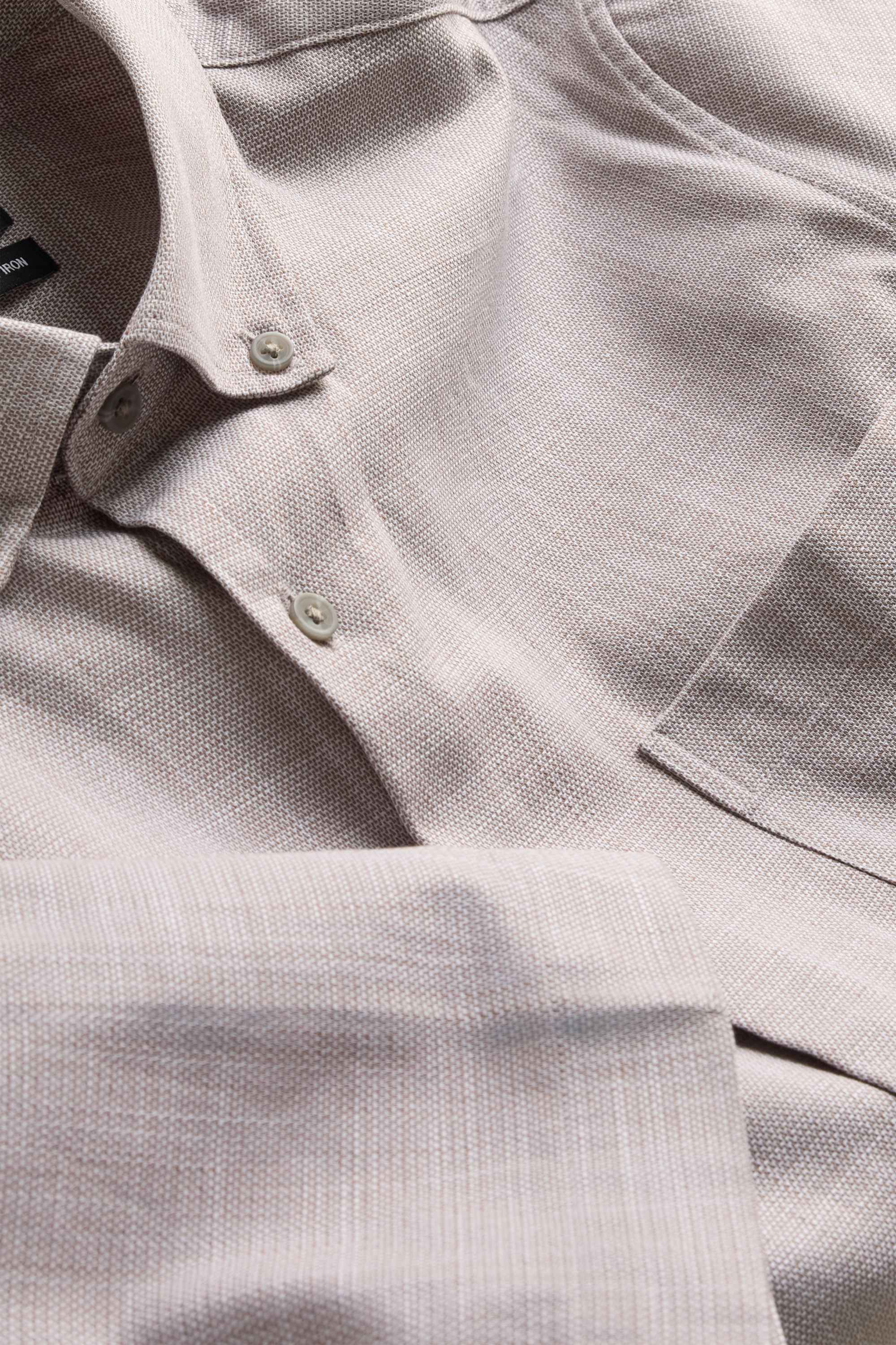 Business shirt - regular fit - button-down collar gray