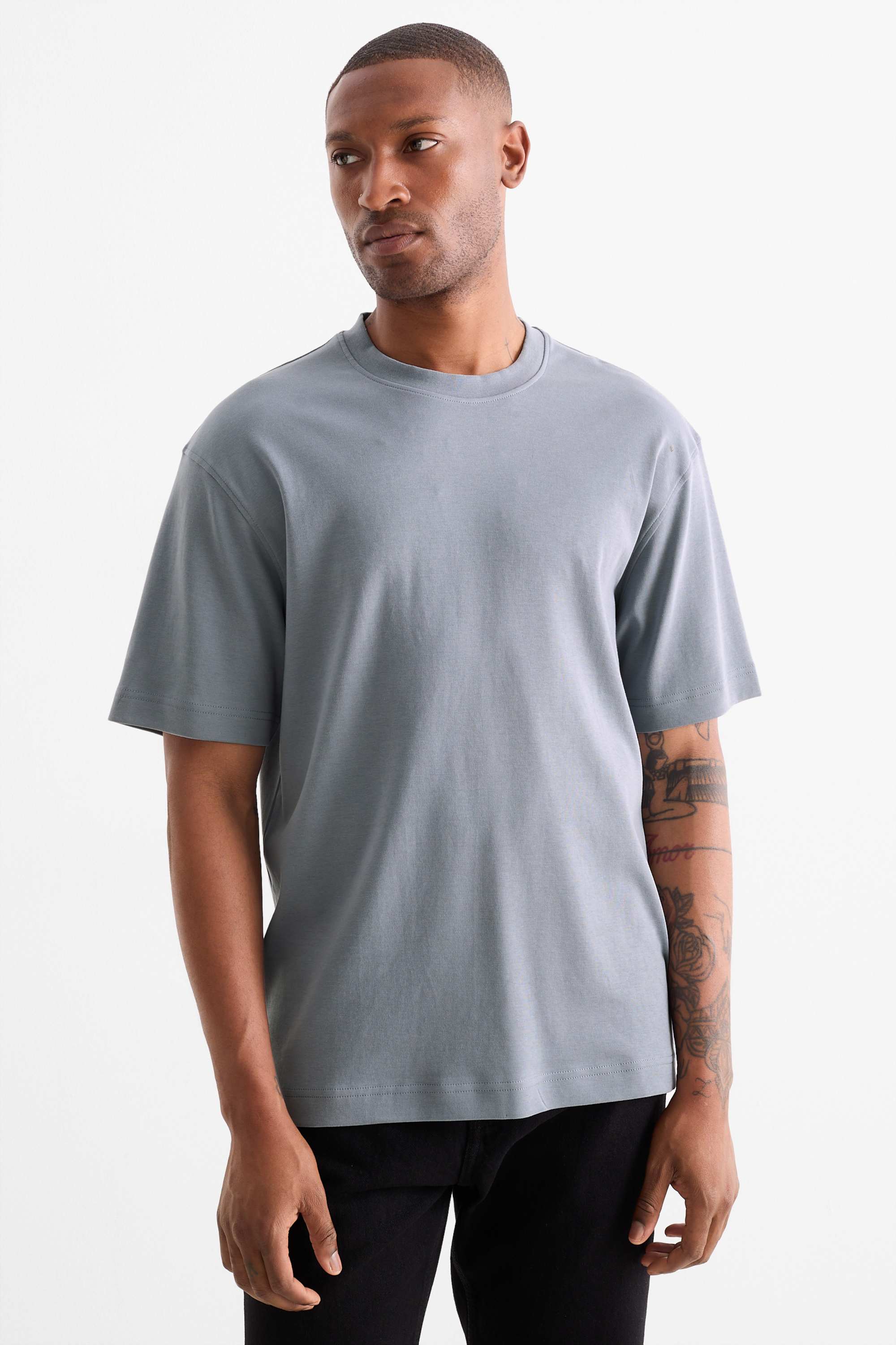 T-shirt - relaxed fit gray