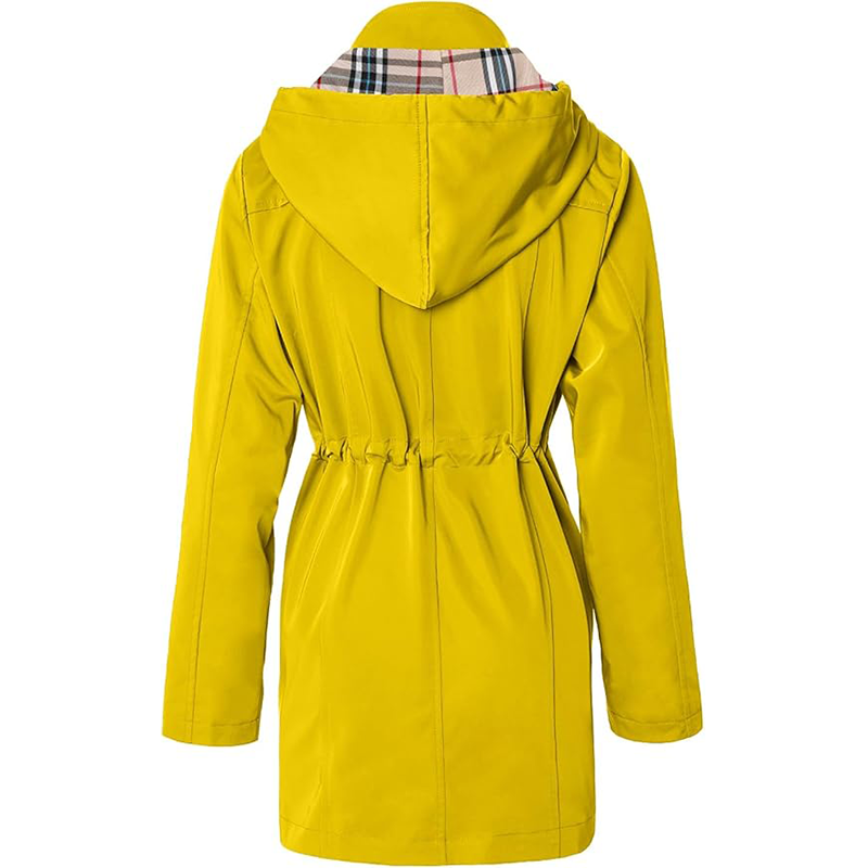 2025 TNF-Giacca lunga con cappuccio da donna, giacca antivento antipioggia multifunzionale da esterno