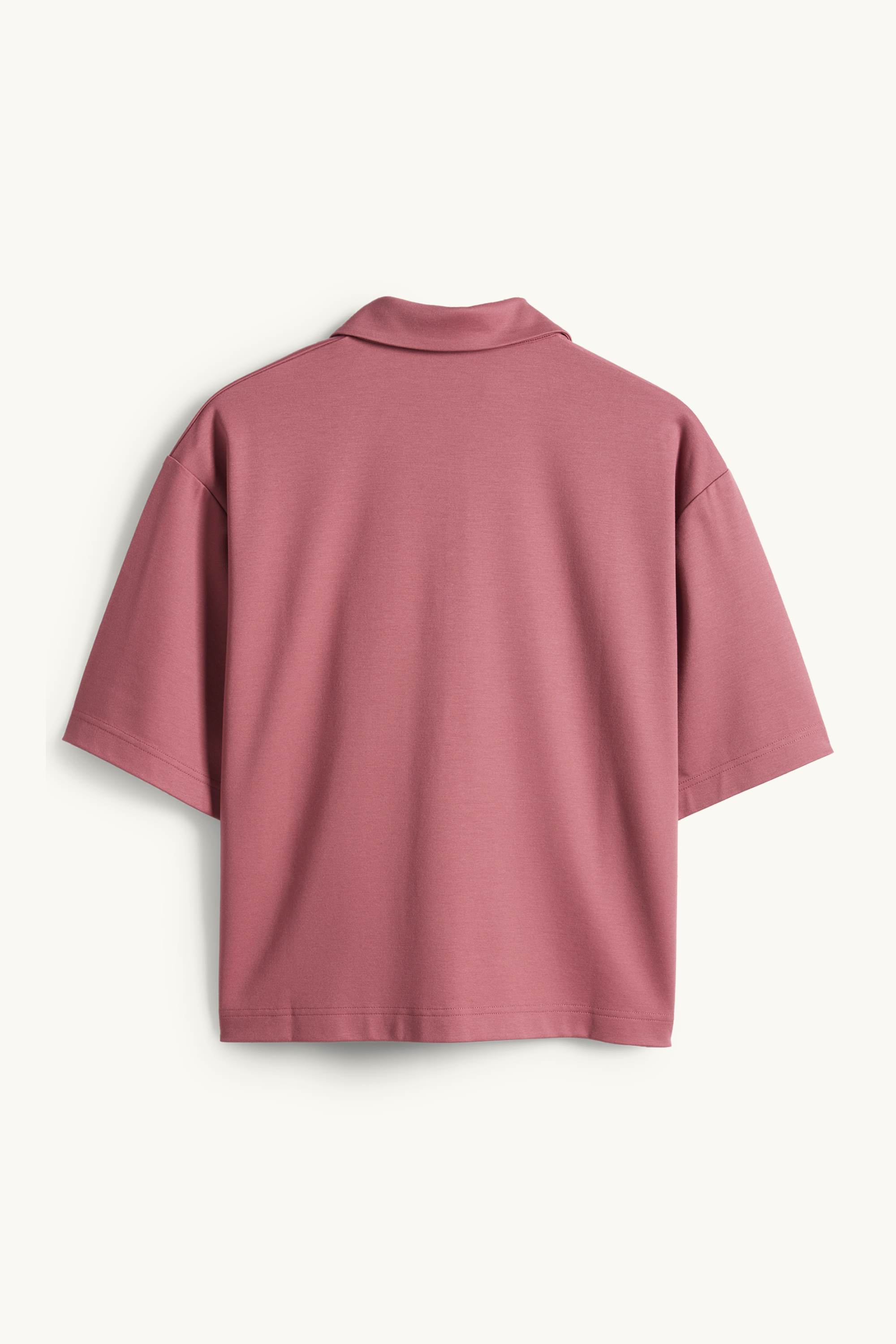 Polo shirt - relaxed fit dark rose