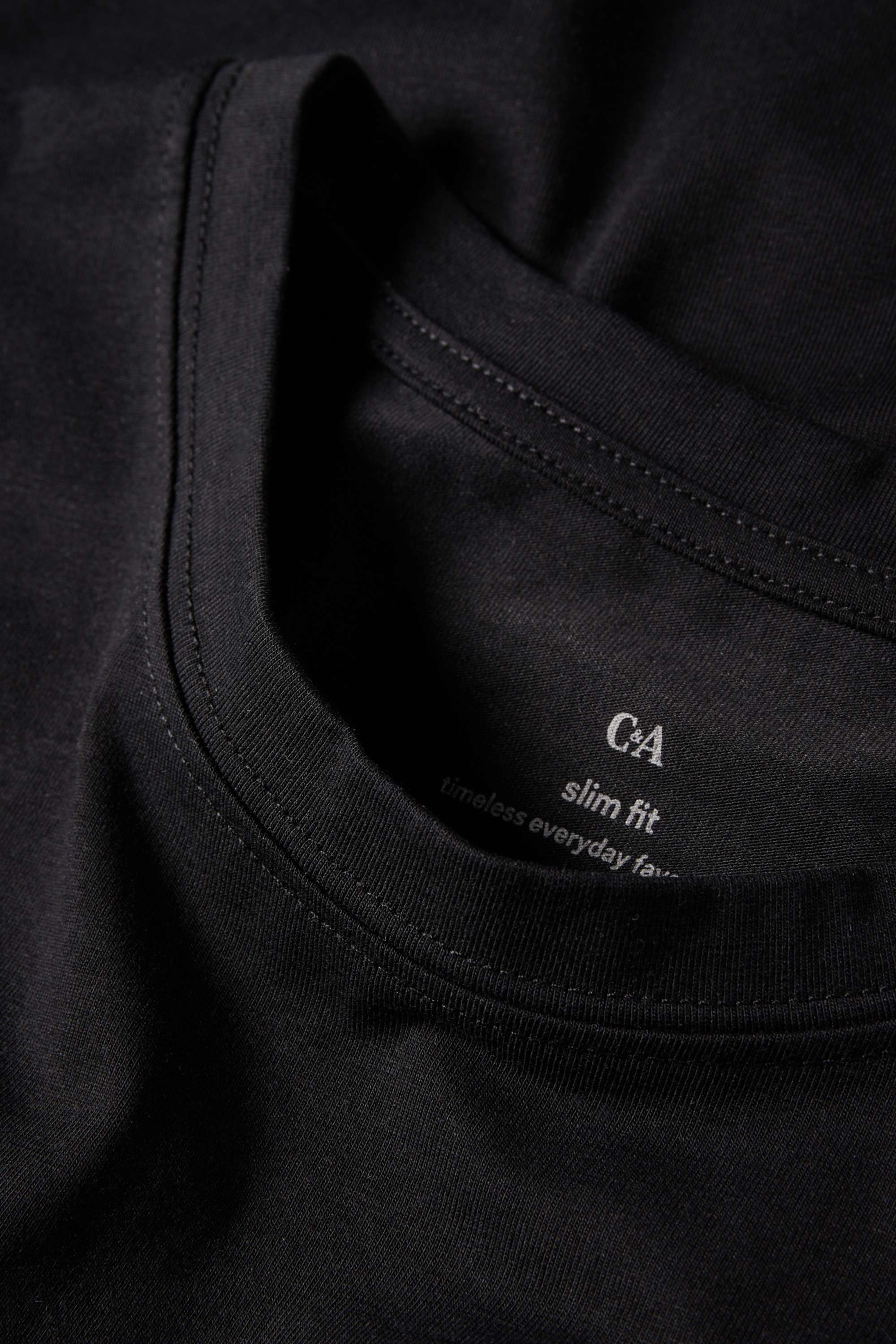 Multipack of 2 - long sleeve top - slim fit black