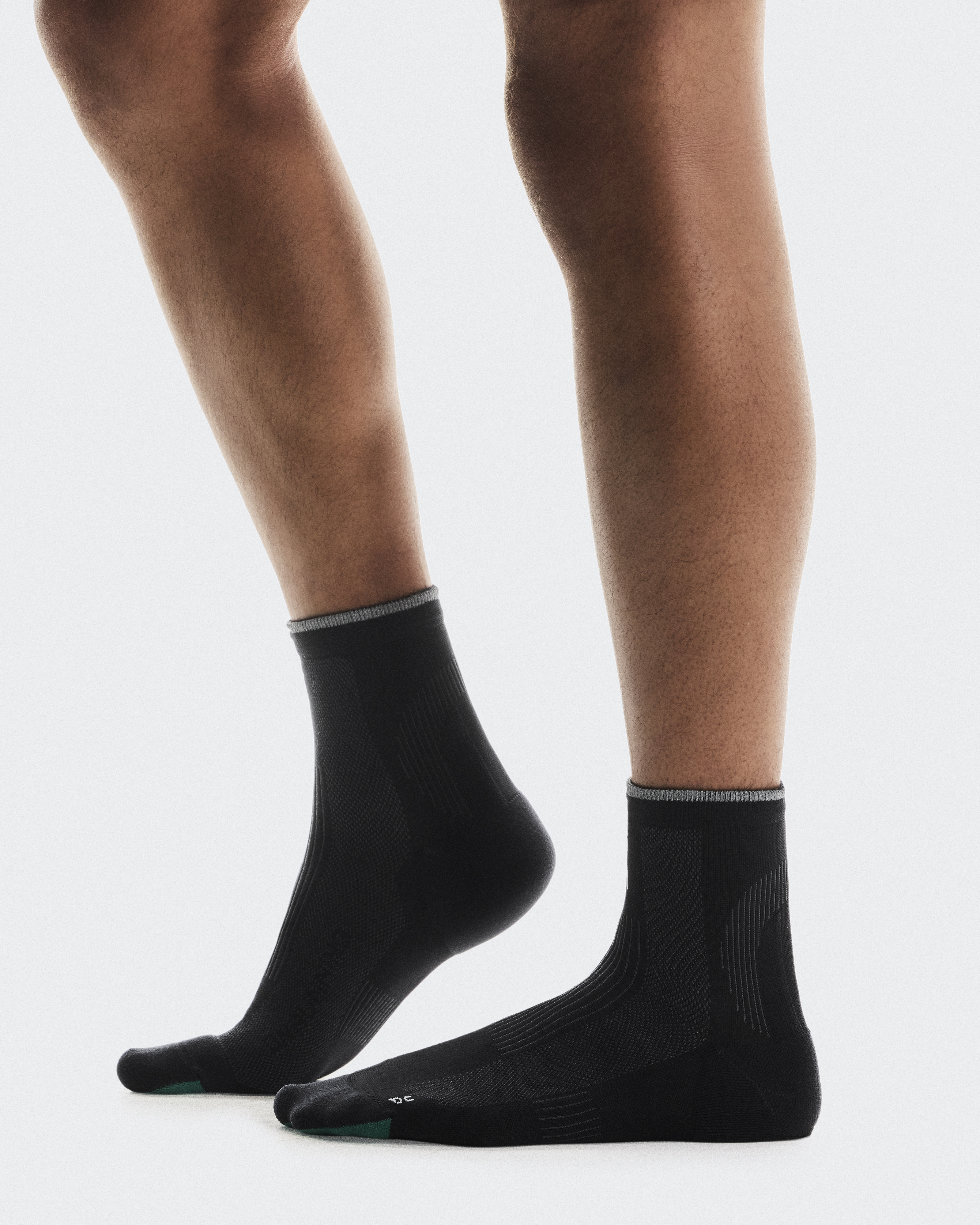 Elite Run Sock Mid - Black