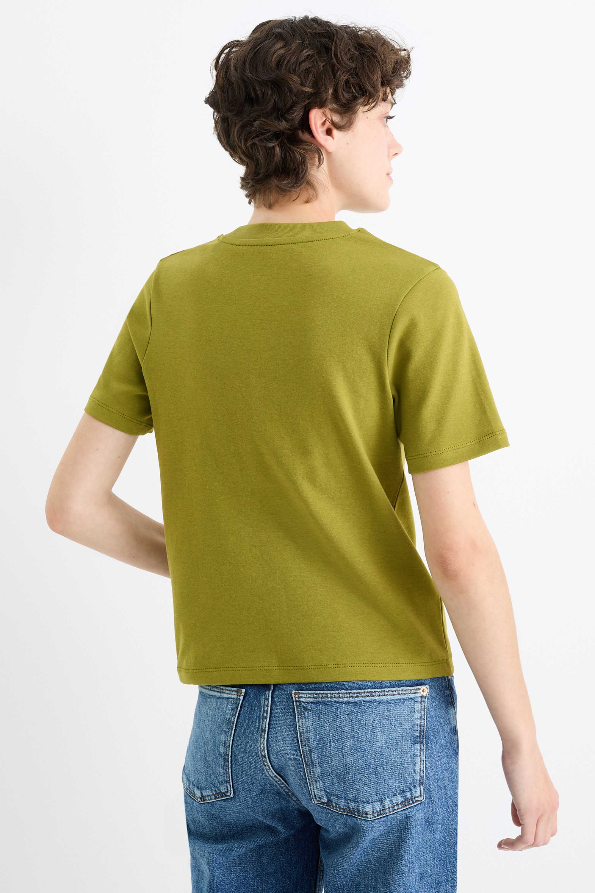 T-shirt - slim fit green