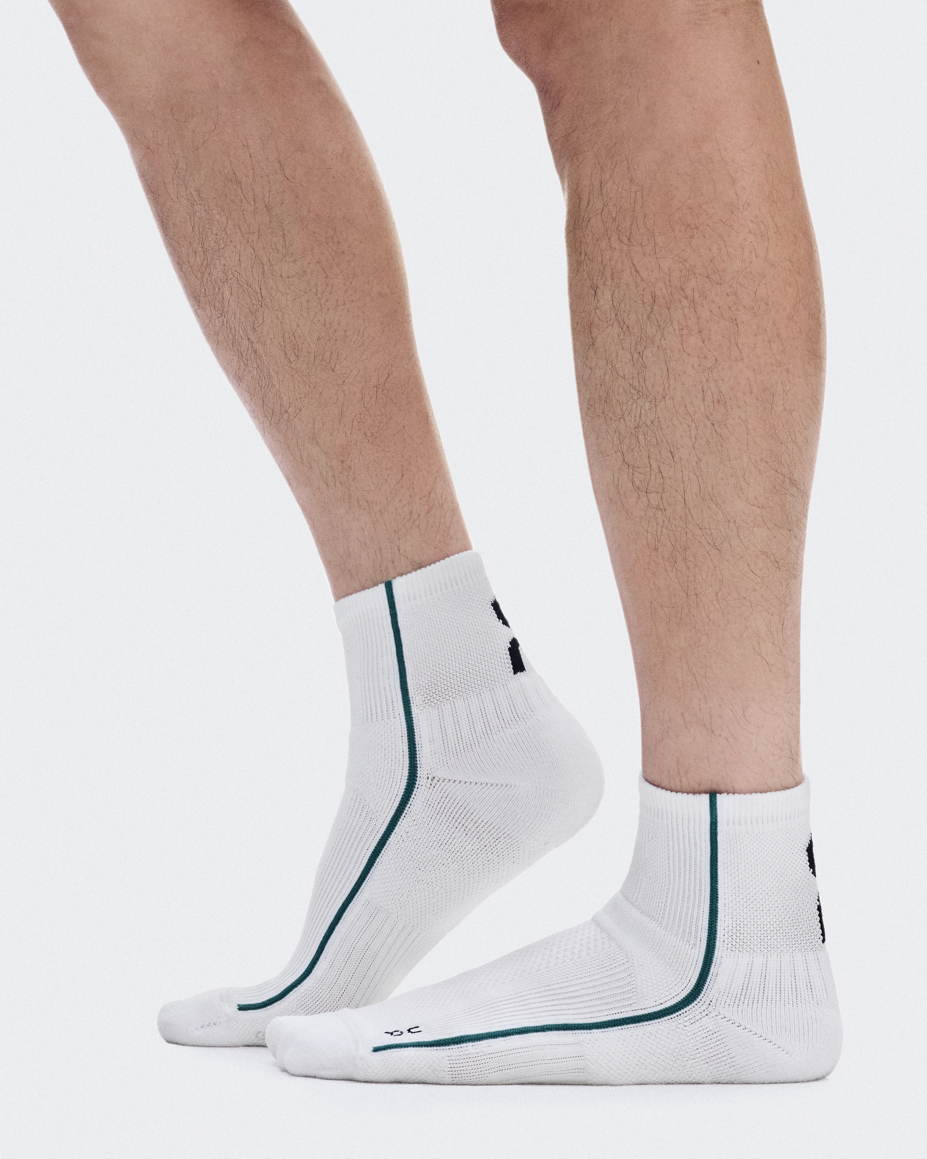 Court Sock Mid - White | Neem