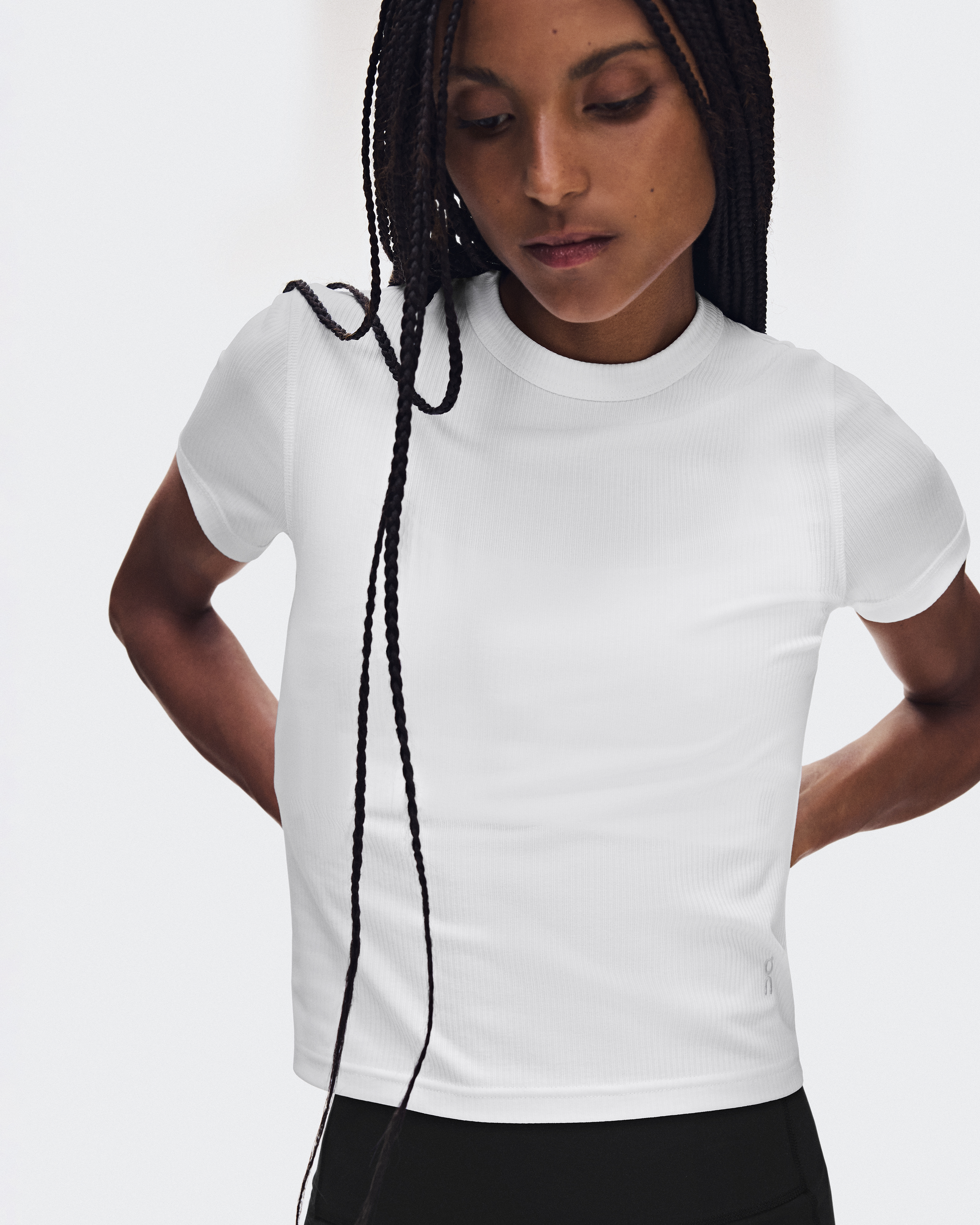 All-Day Ribbed T-Shirt - White