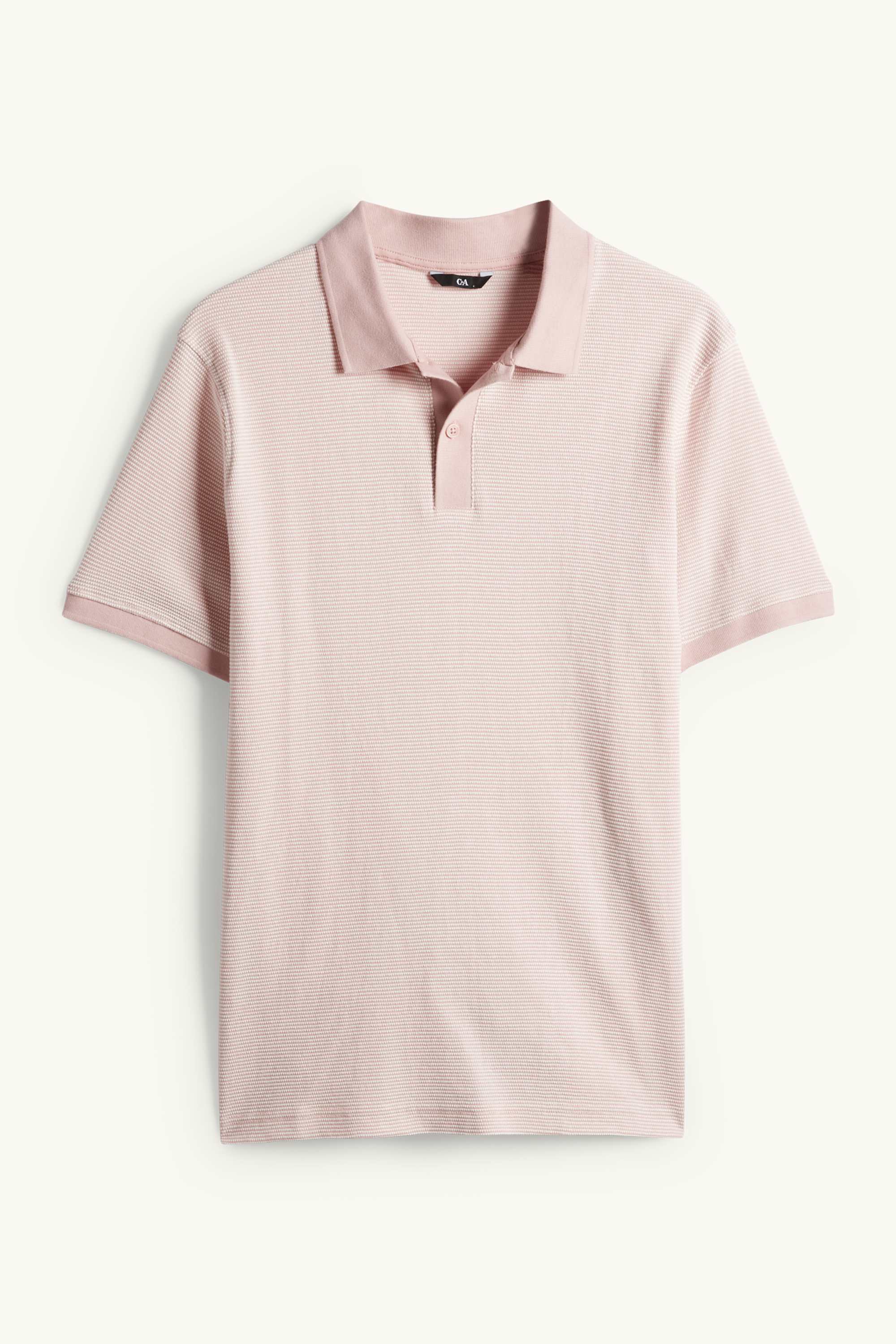 Polo shirt - regular fit - textured rose