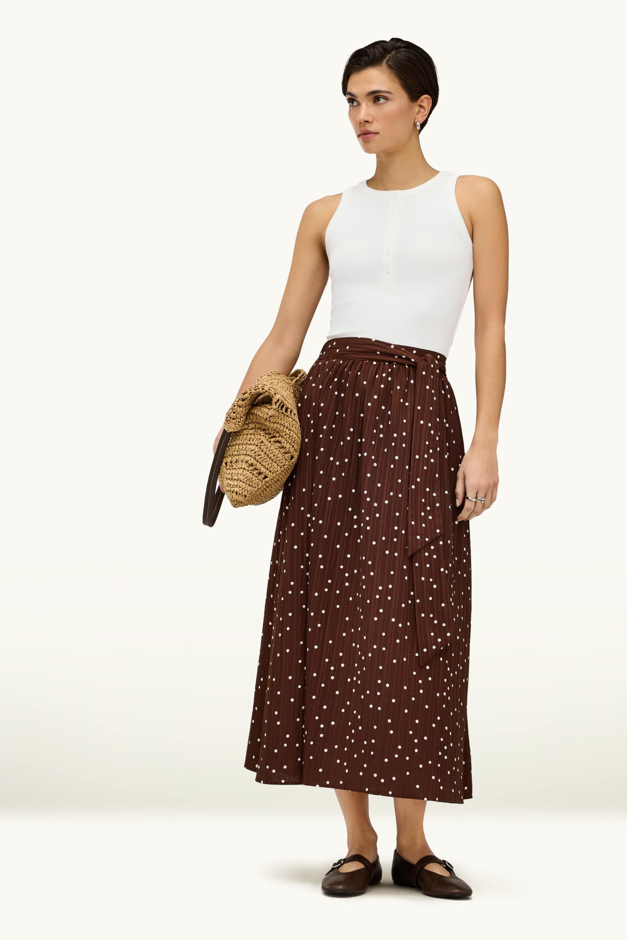 Top - ribbed white