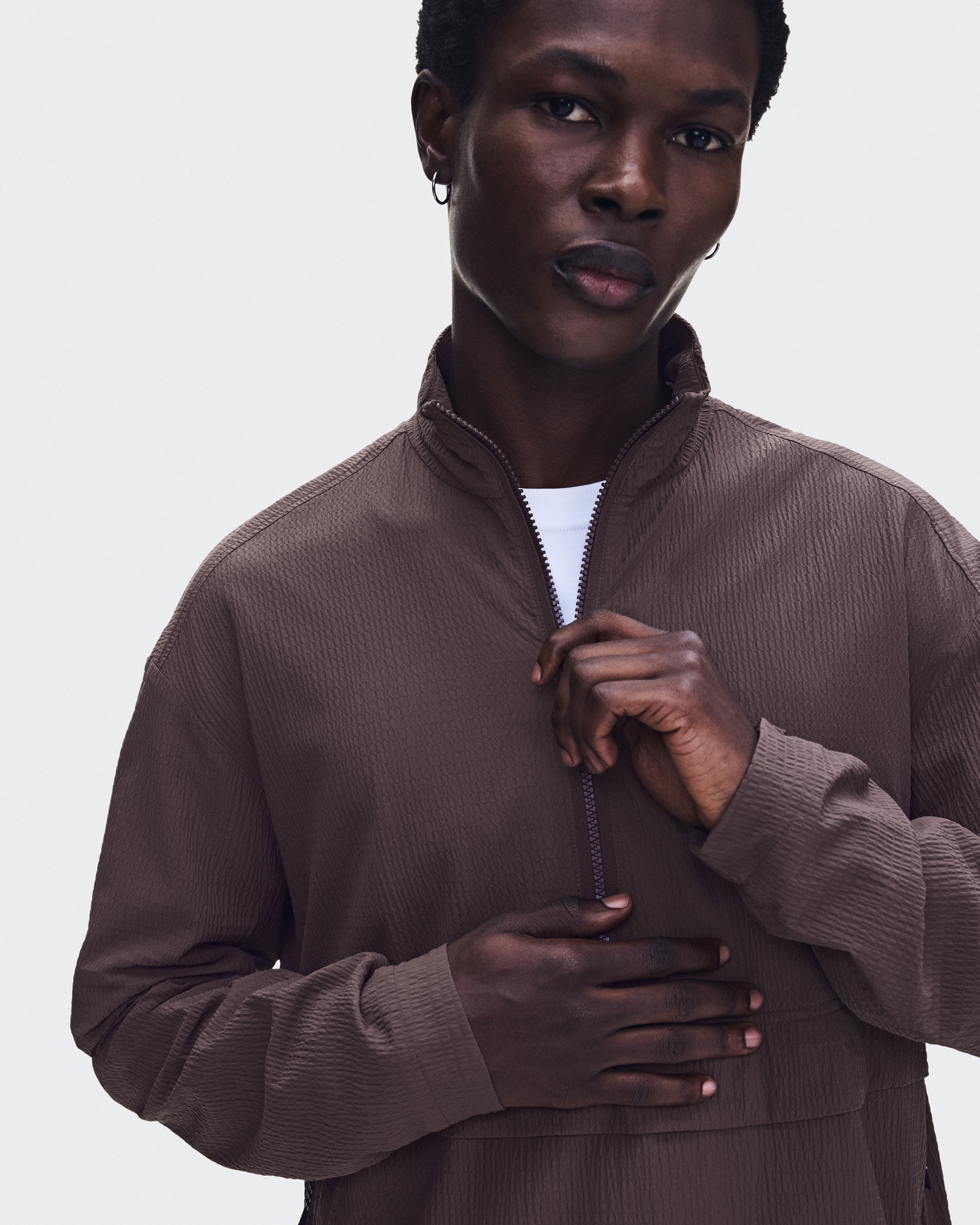 Courtside 1/2 Zip Eaze - Mulberry