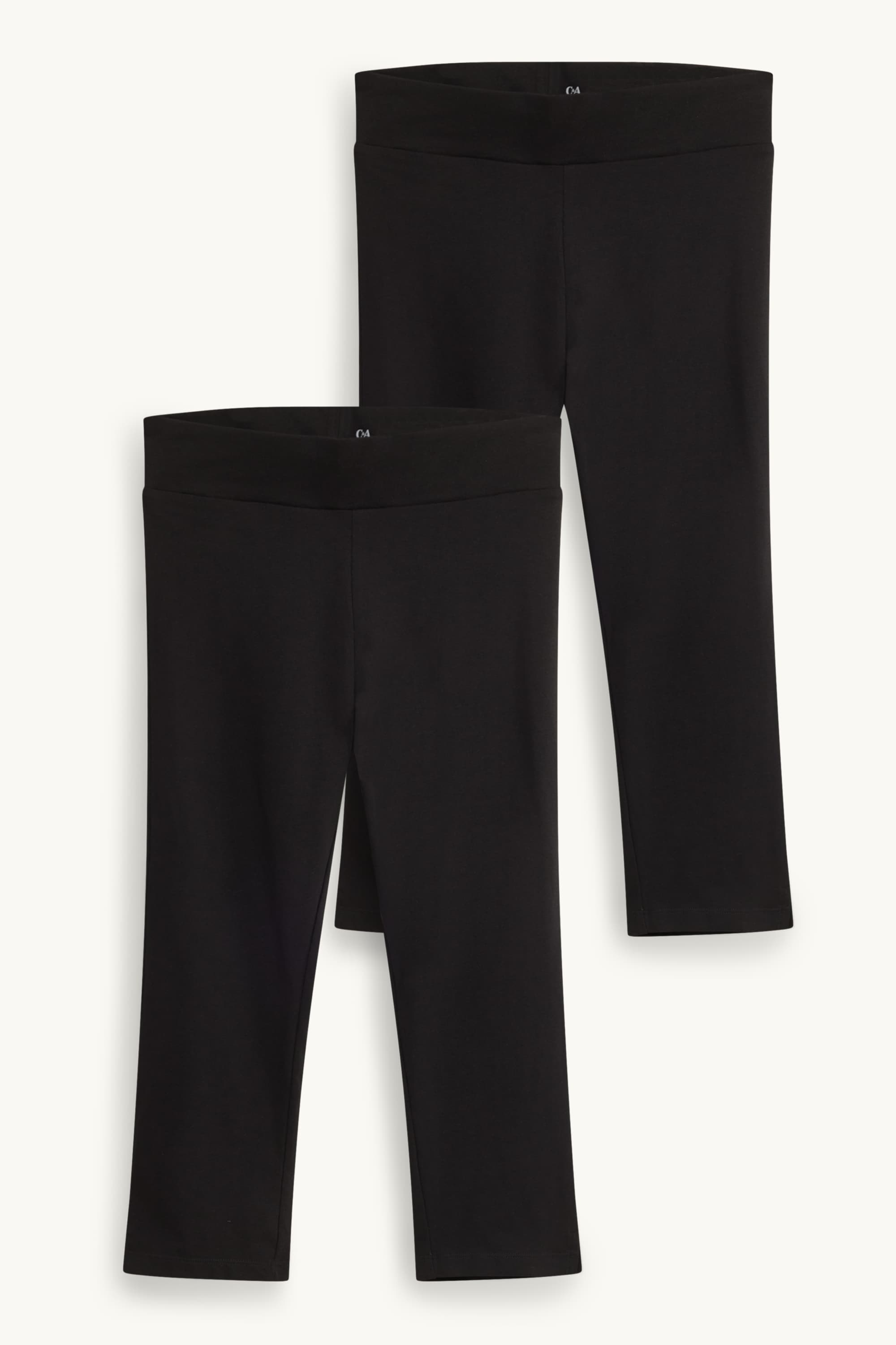 Multipack of 2 - capri leggings black (1)