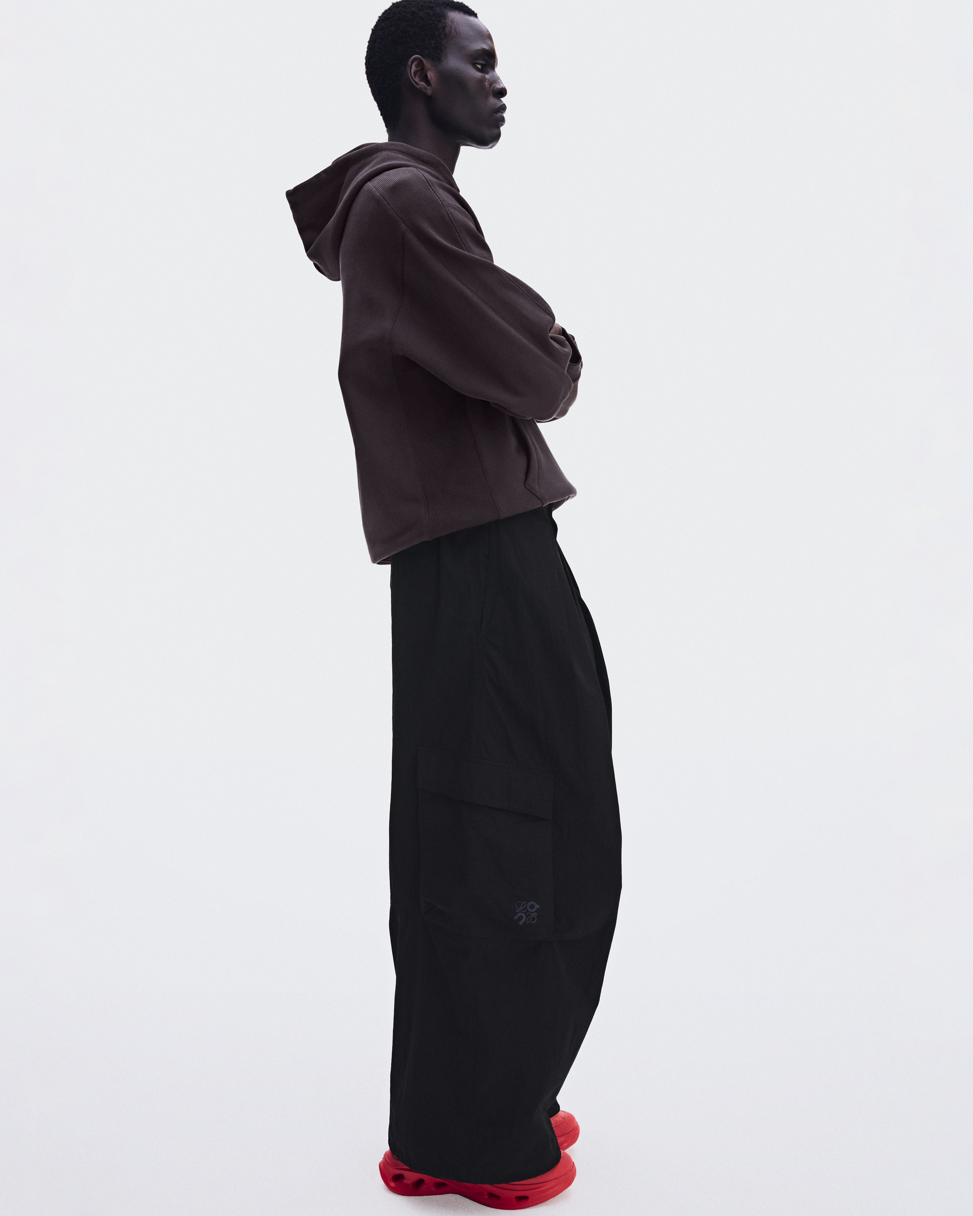 Pleated Cargo Trousers LOEWE - Black