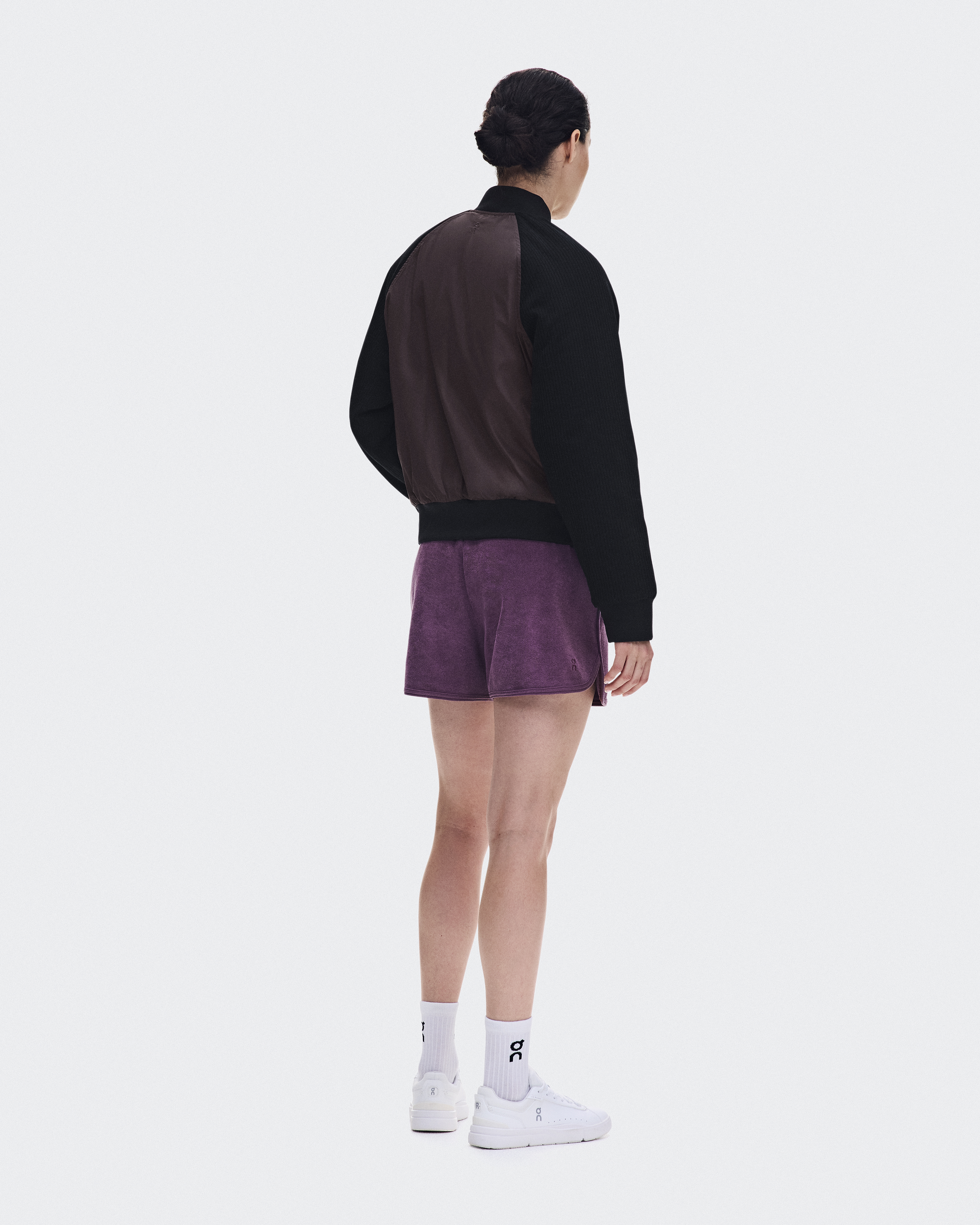Courtside Bomber - Mulberry | Black