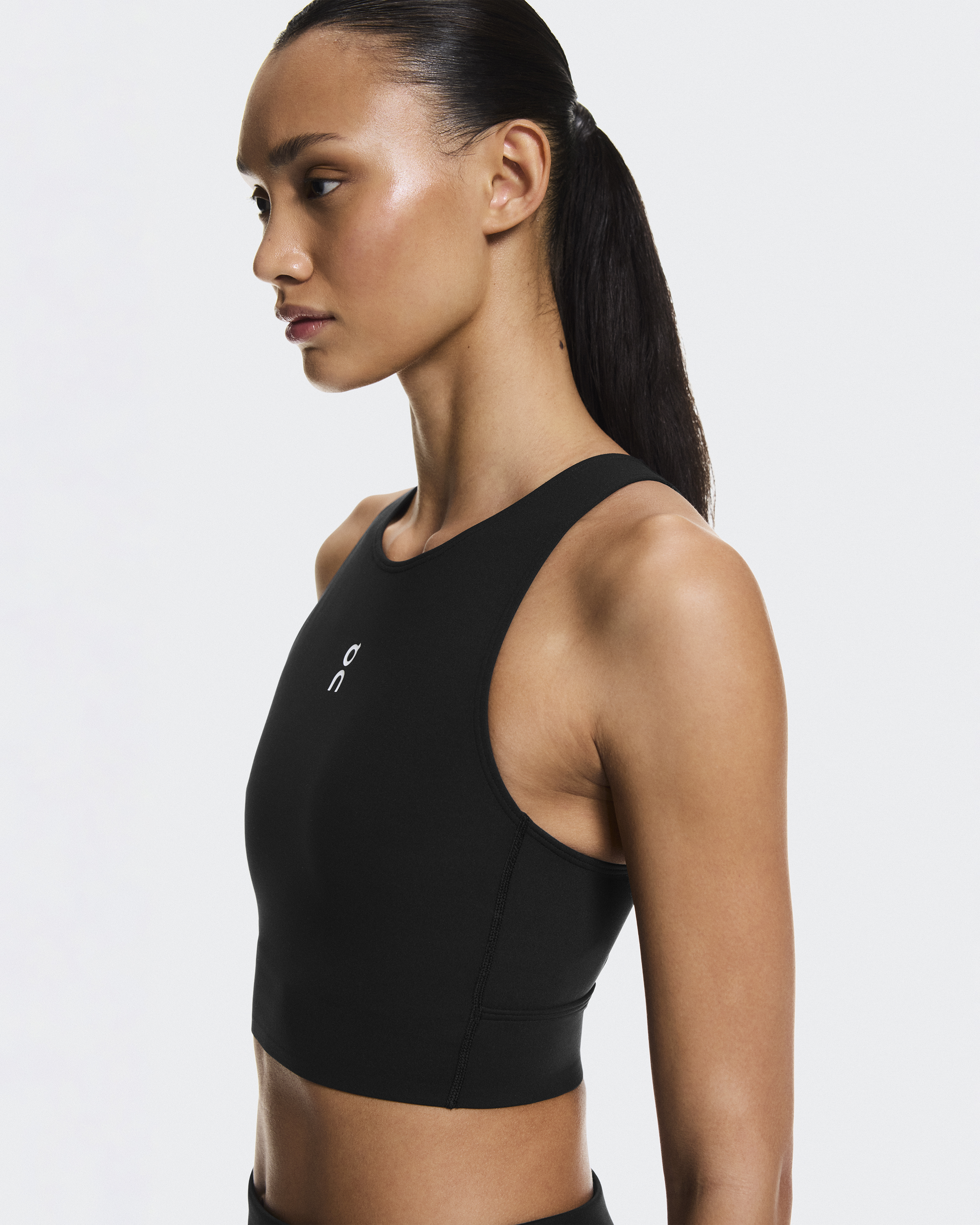 Court Crop Top - Black
