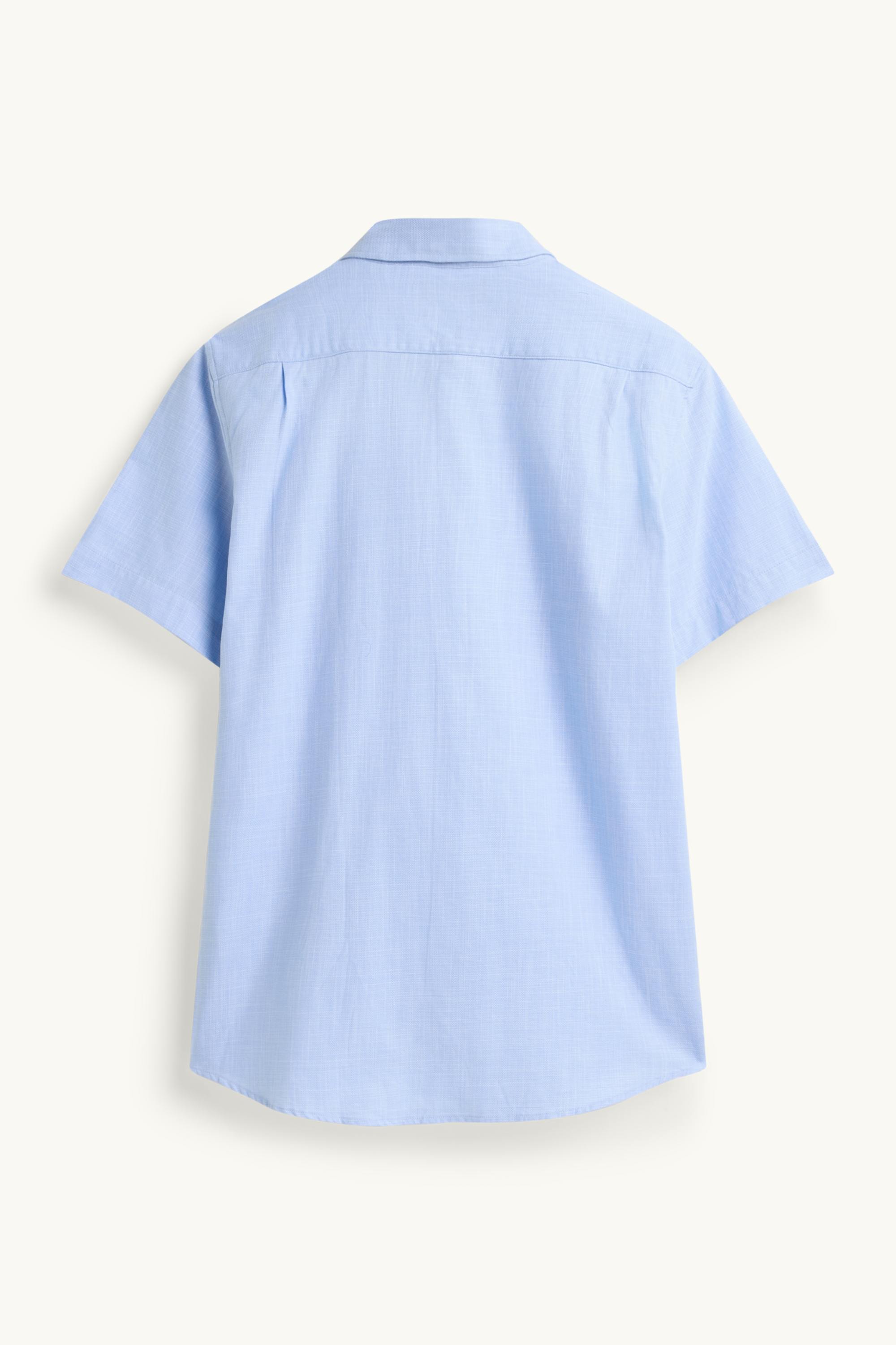 Business shirt - regular fit - button-down collar blue