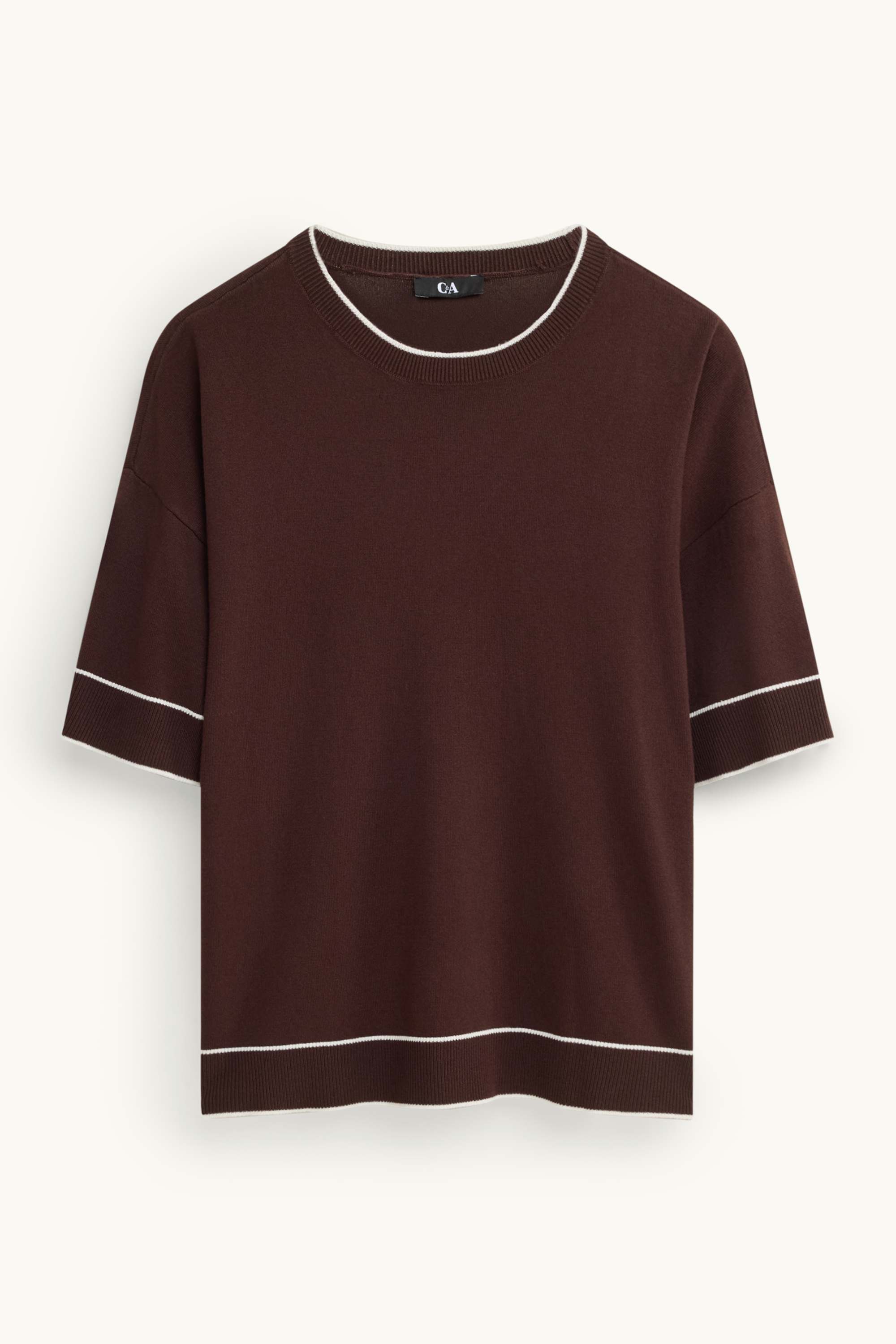 Jumper - short sleeve dark brown