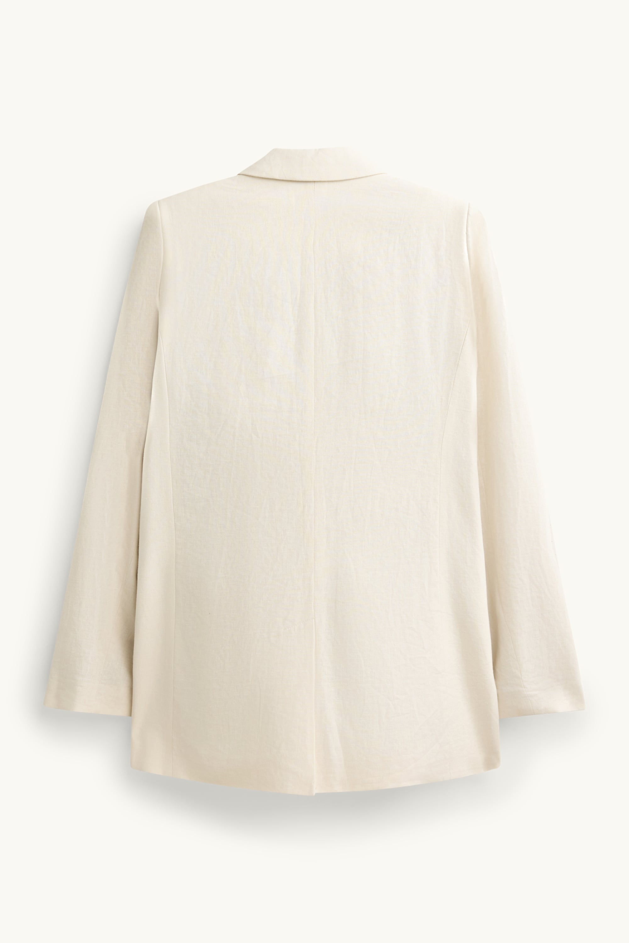 Business blazer with linen content - regular fit white