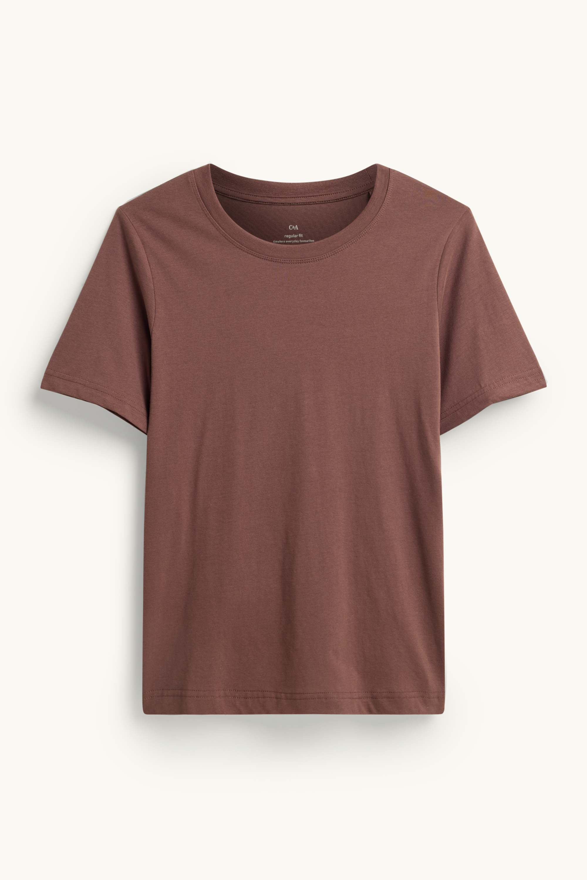 T-shirt - regular fit brown