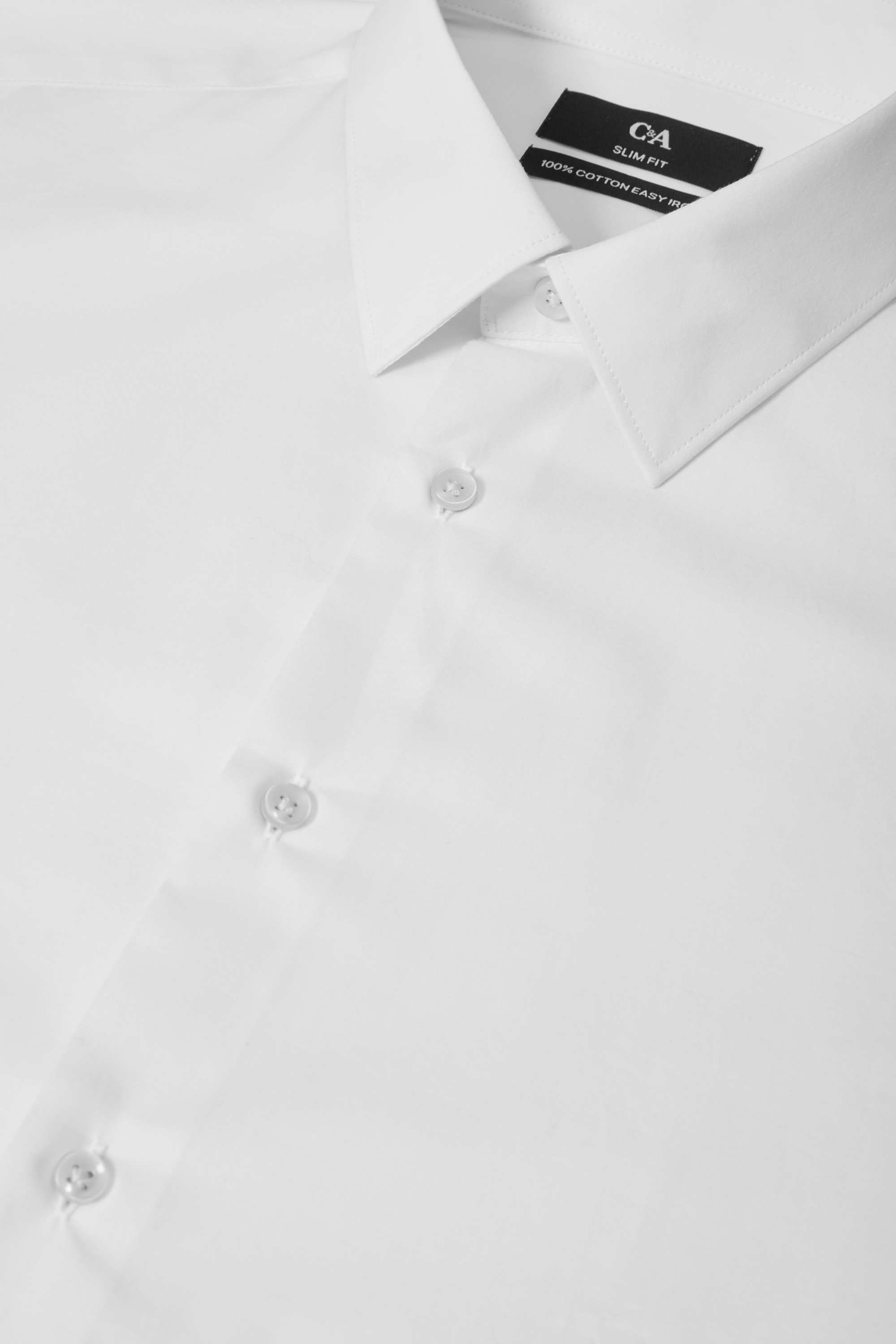 Business shirt - slim fit - extra-long sleeves - easy-iron white