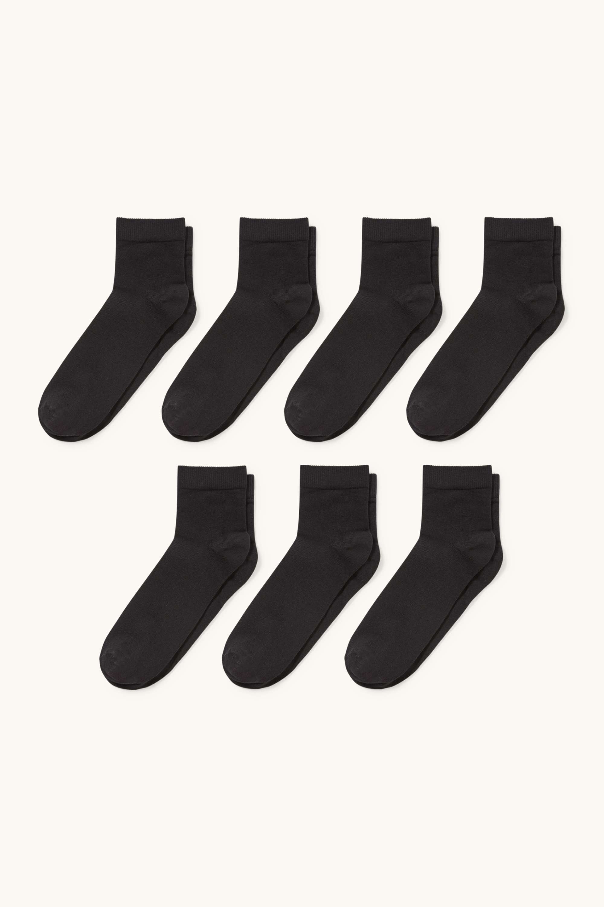 Multipack of 7 - short socks black