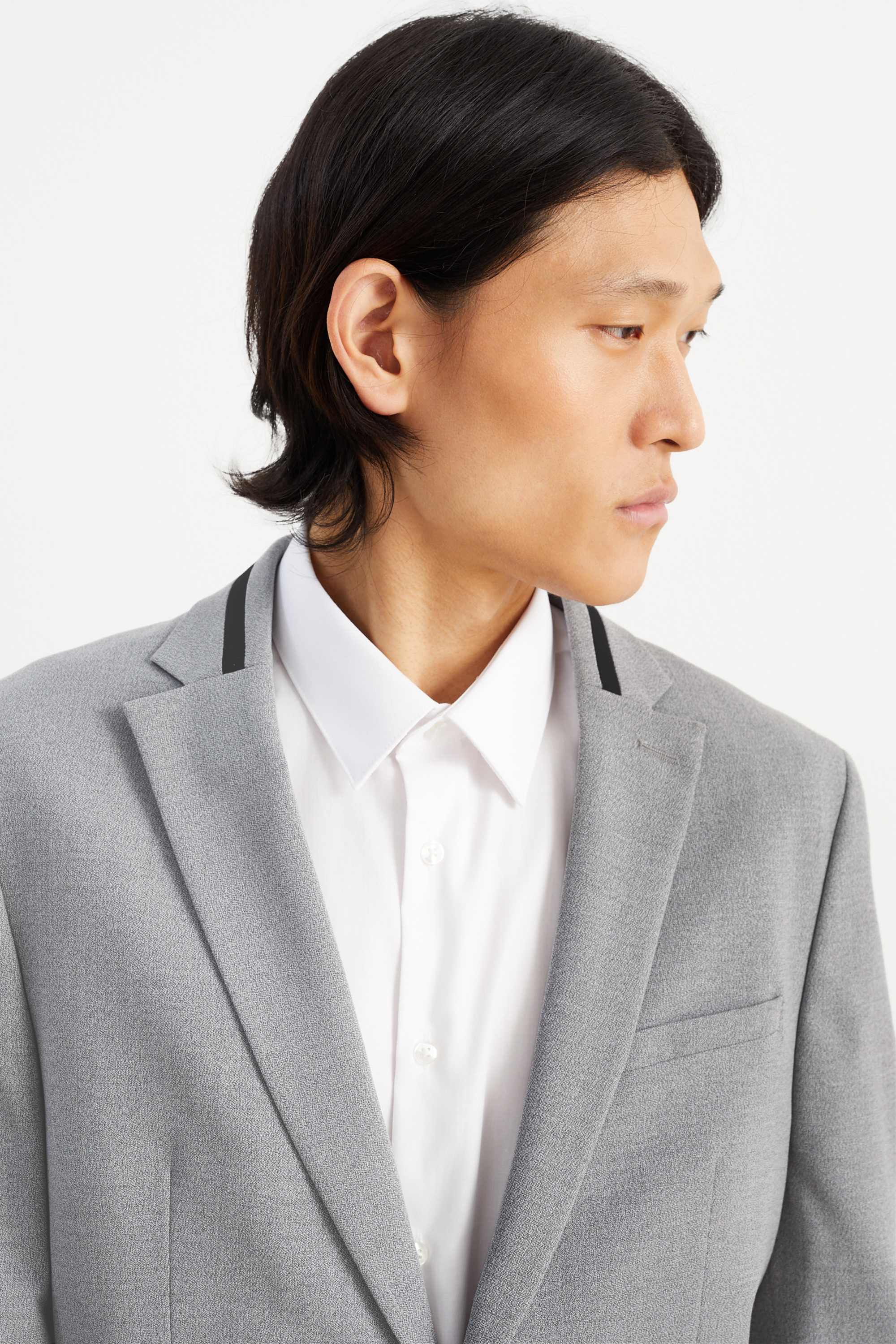 Mix-and-match tailored jacket - slim fit - Flex - LYCRA® light gray-melange
