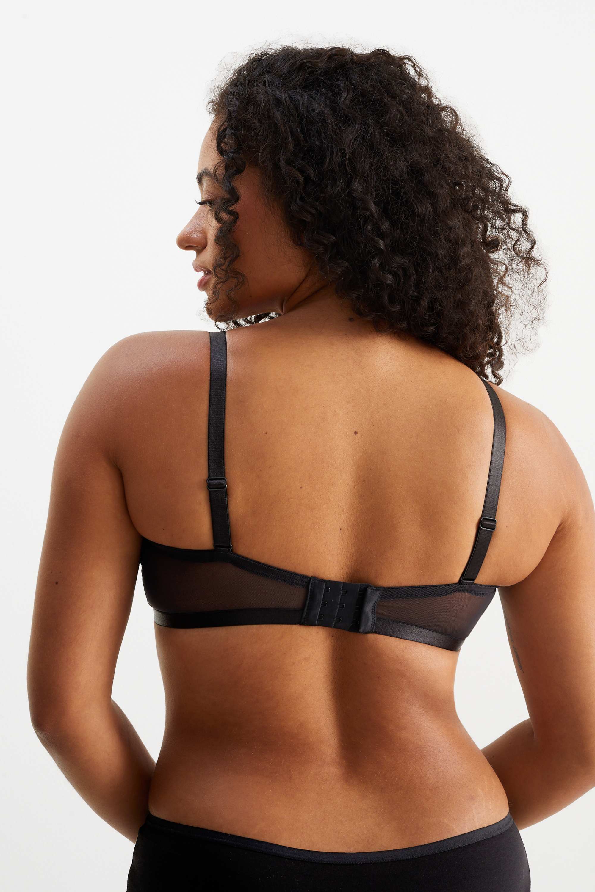 Non-wired bra - non-padded black