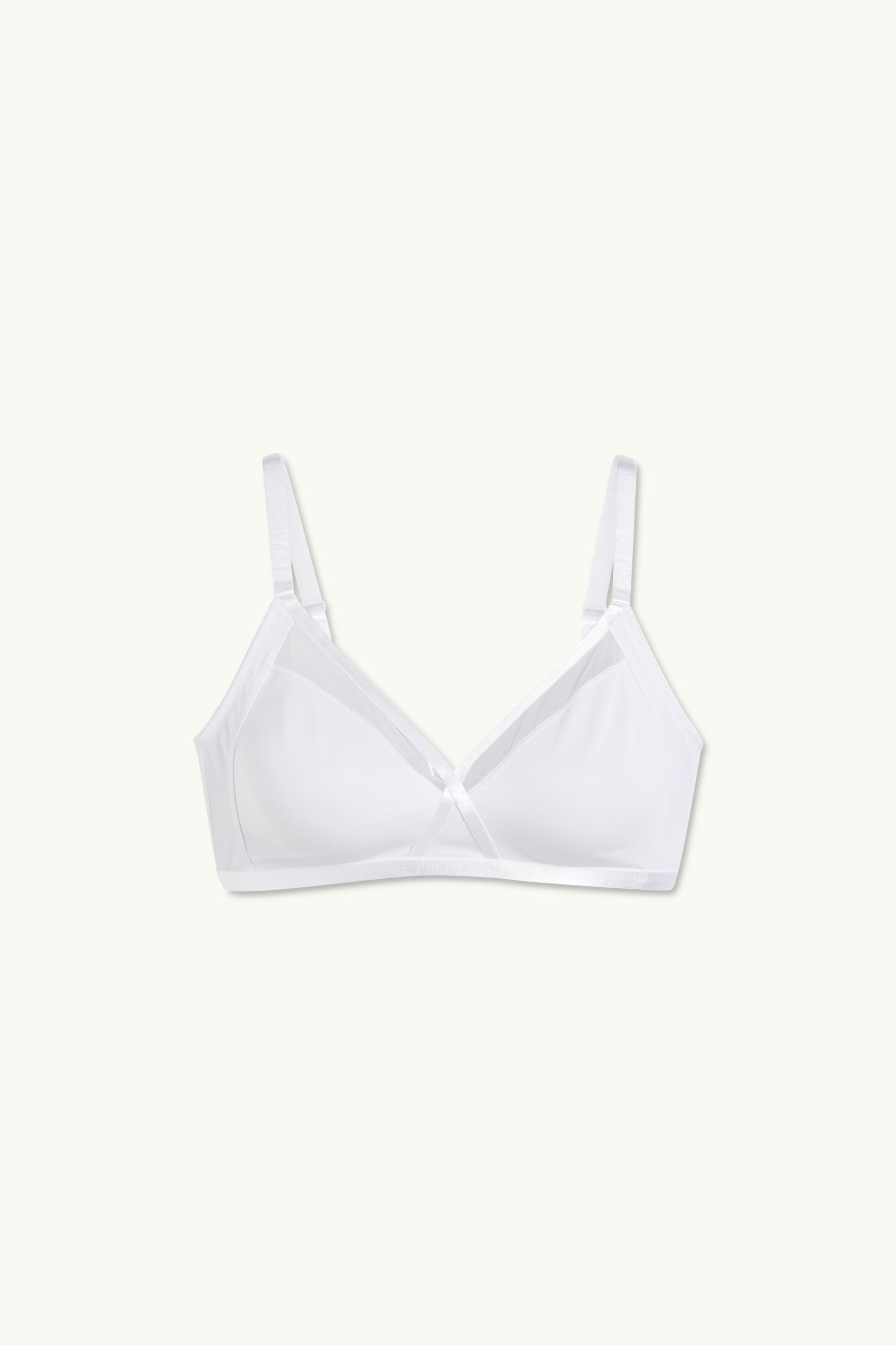 Non-wired bra - non-padded white