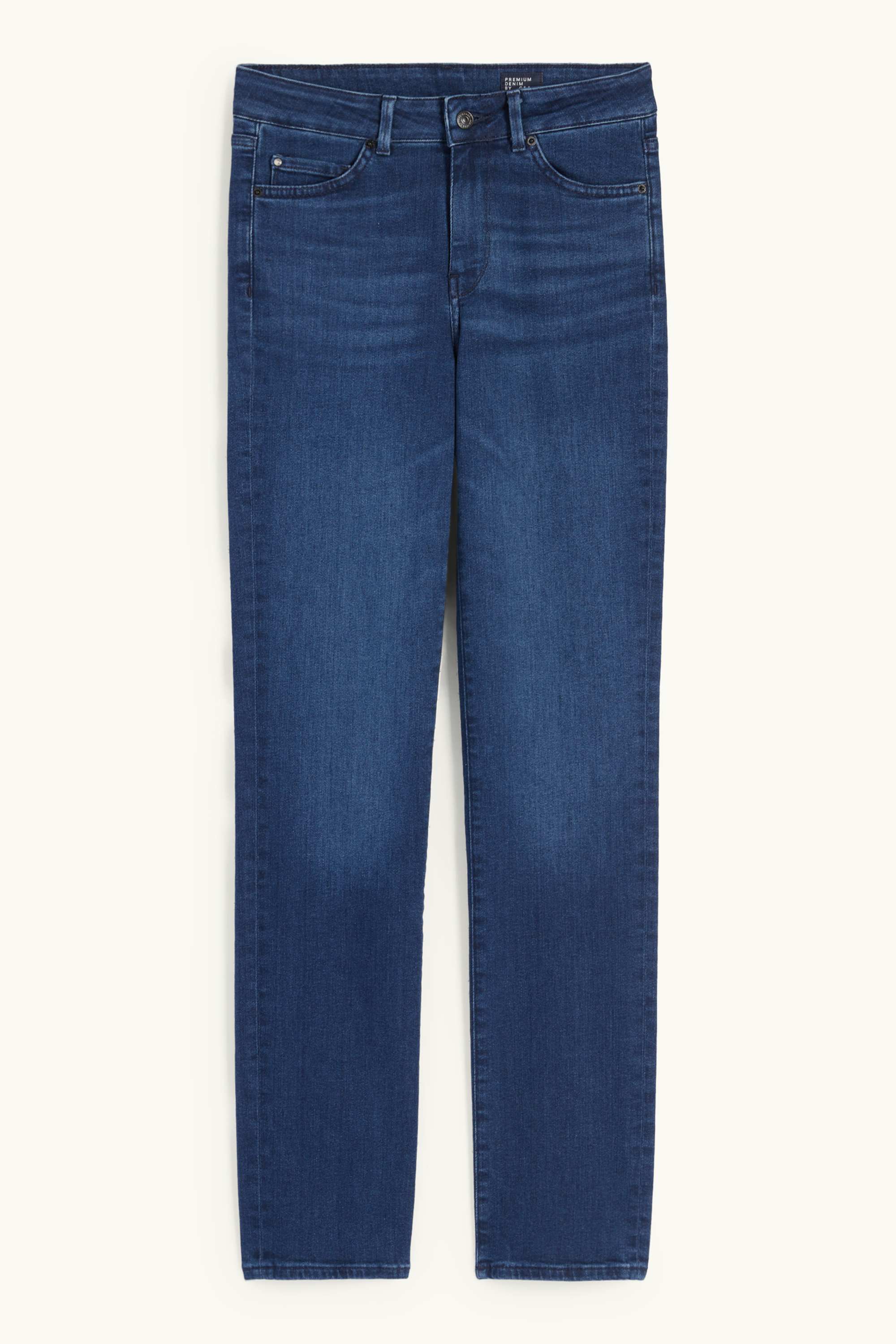 Premium Denim by C&A - straight jeans - mid waist- LYCRA® denim-dark blue