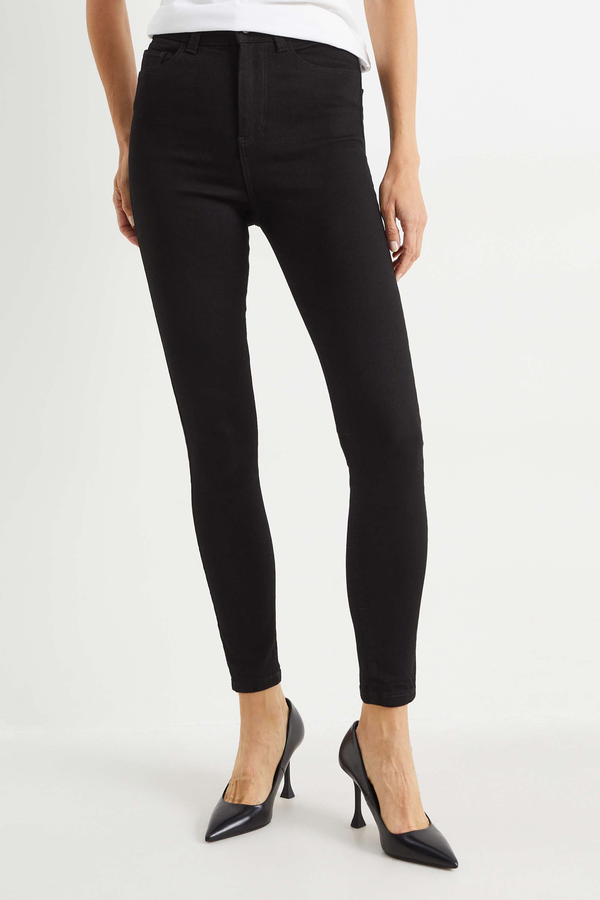 Multipack of 2 - jegging jeans - high waist black