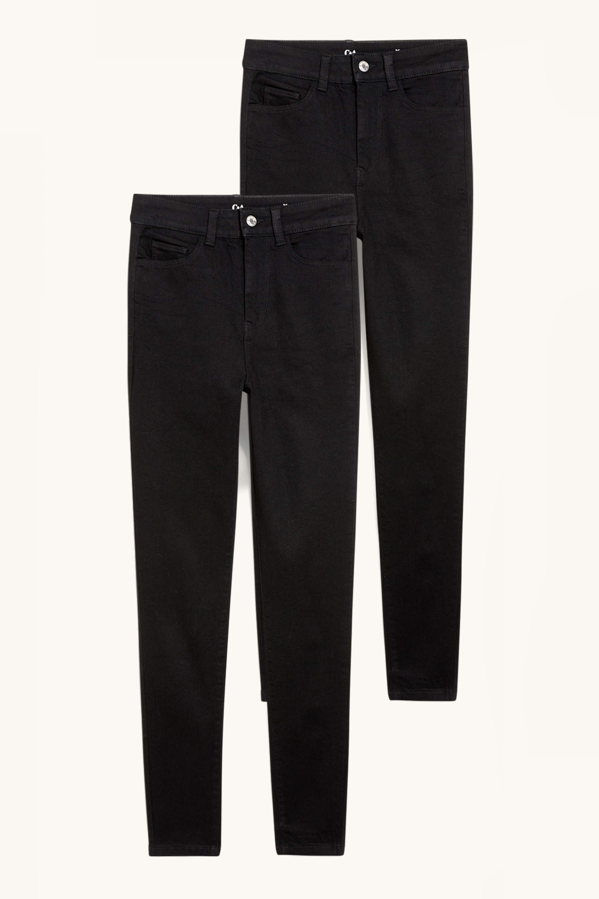 Multipack of 2 - jegging jeans - high waist black