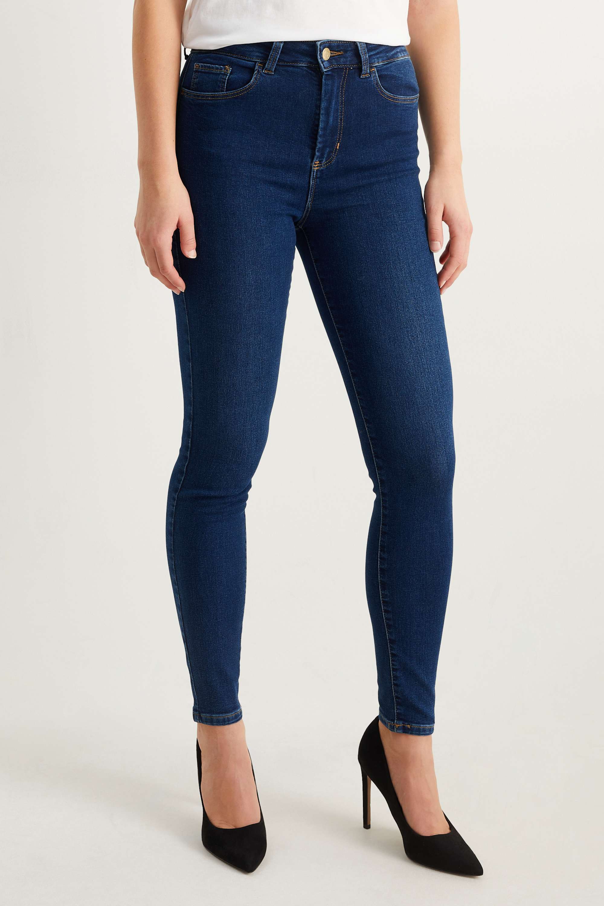 Multipack of 2 - jegging jeans - high waist blue denim