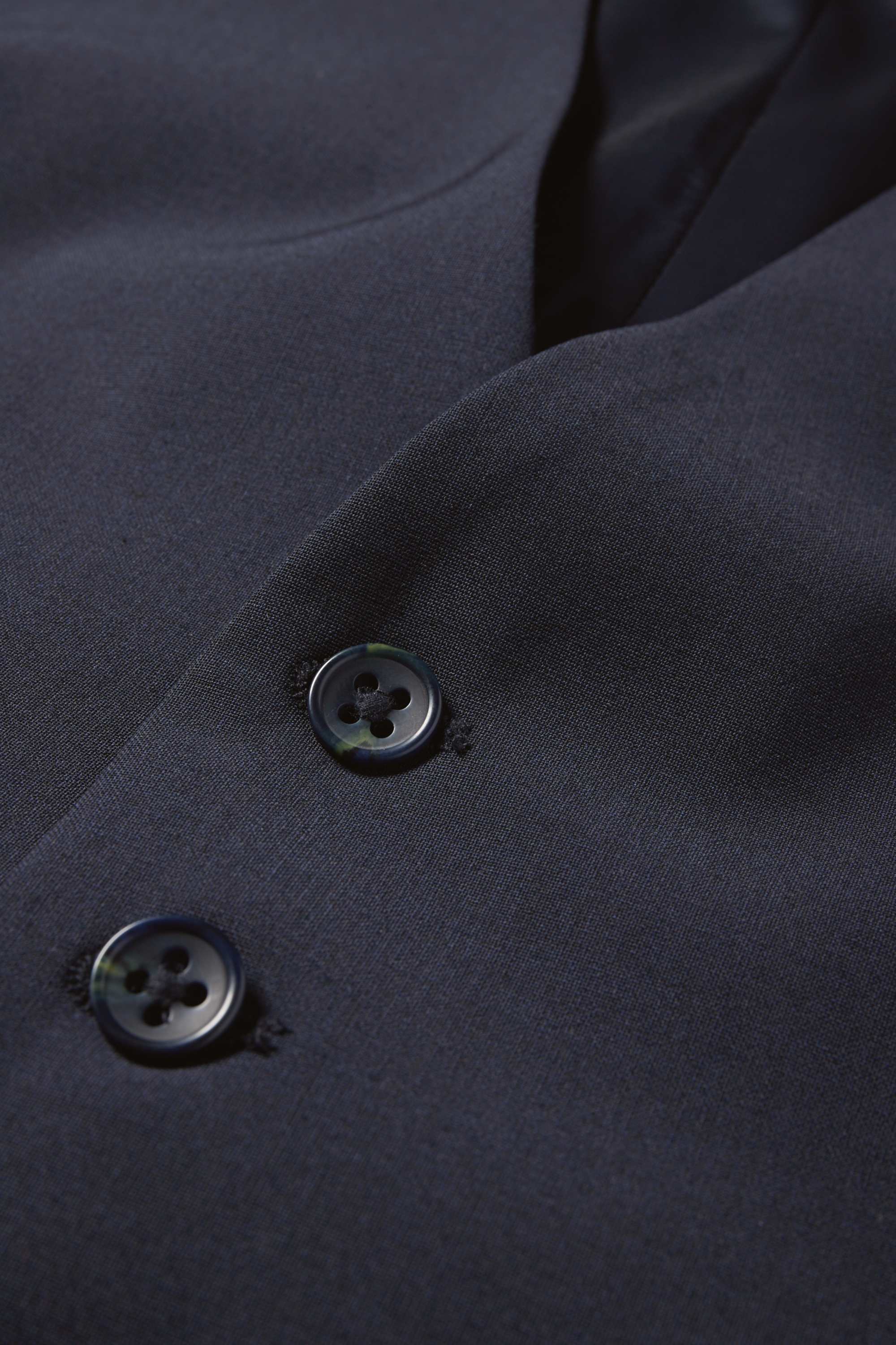Waistcoat - regular fit - Flex - new wool blend dark blue