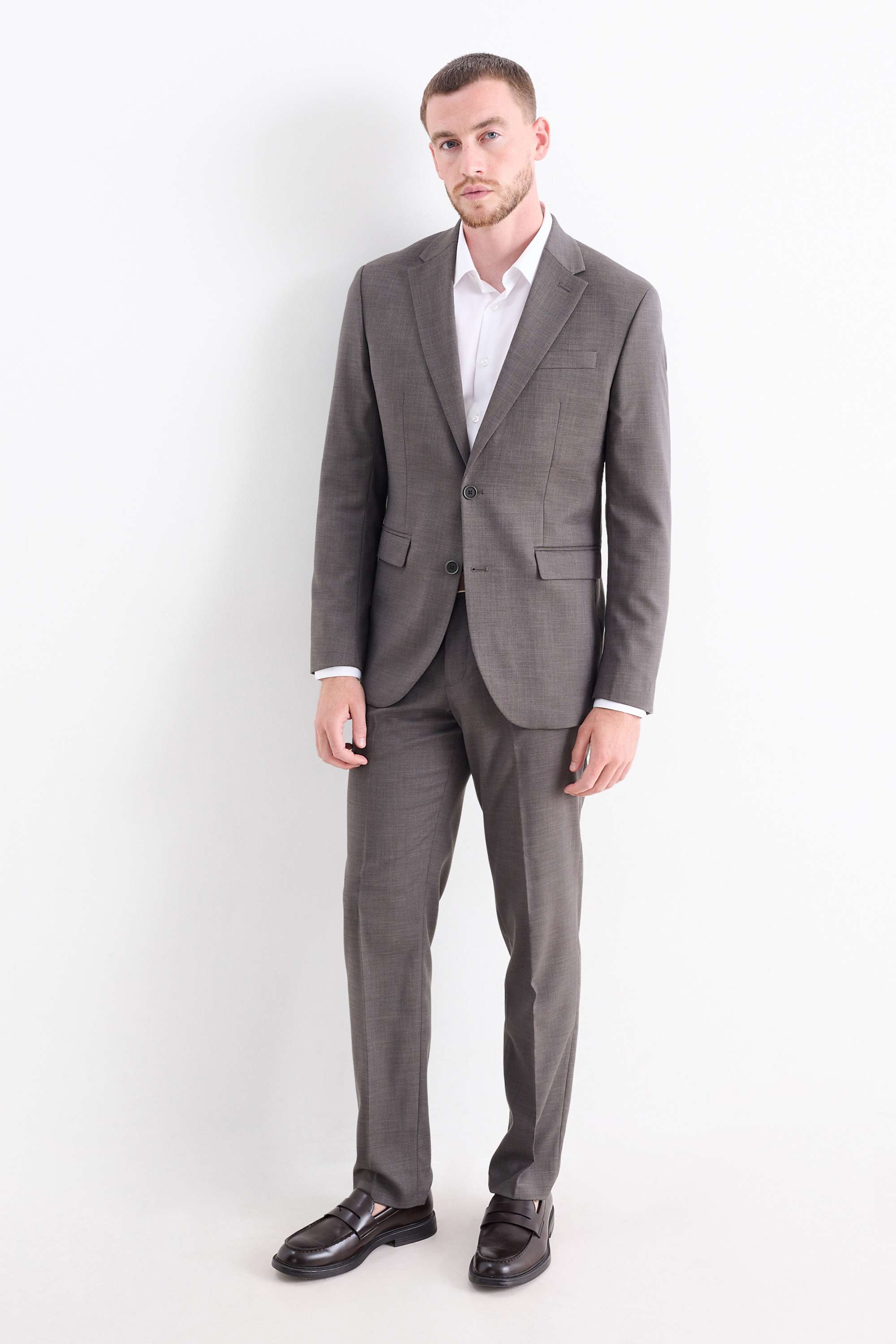 Mix-and-match tailored jacket - regular fit - Flex gray