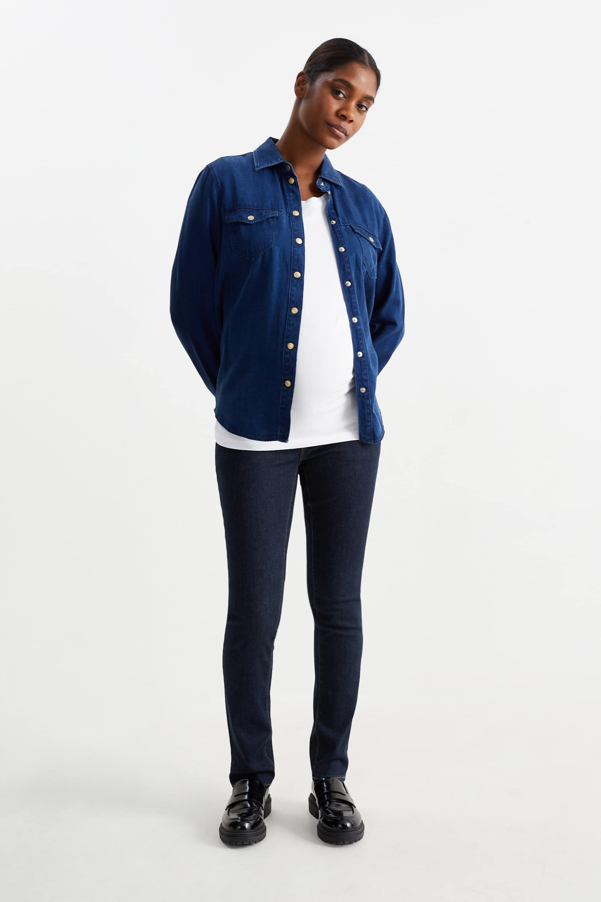 Maternity jeans - slim jeans - LYCRA® denim-dark blue