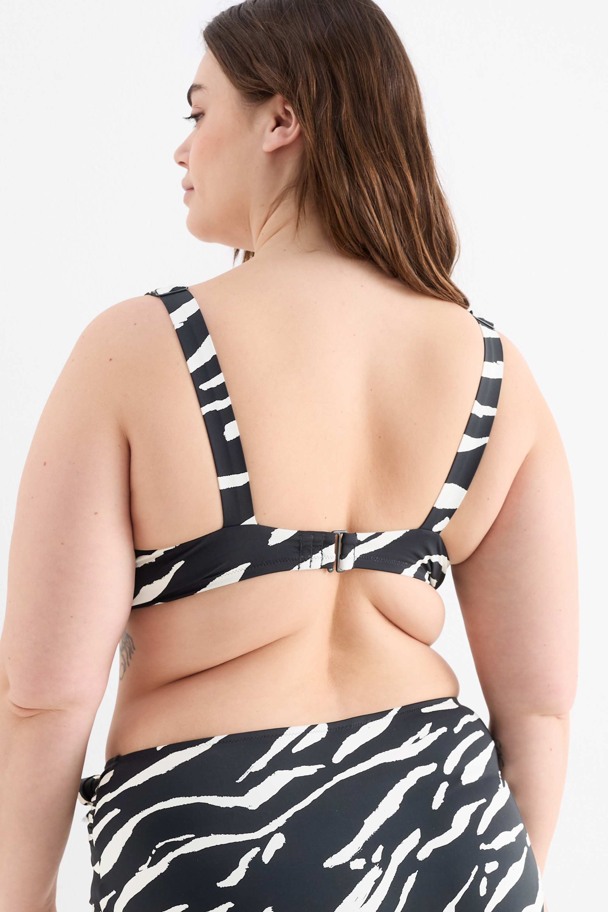 Underwire bikini top - padded - LYCRA® XTRA LIFE™ black / white