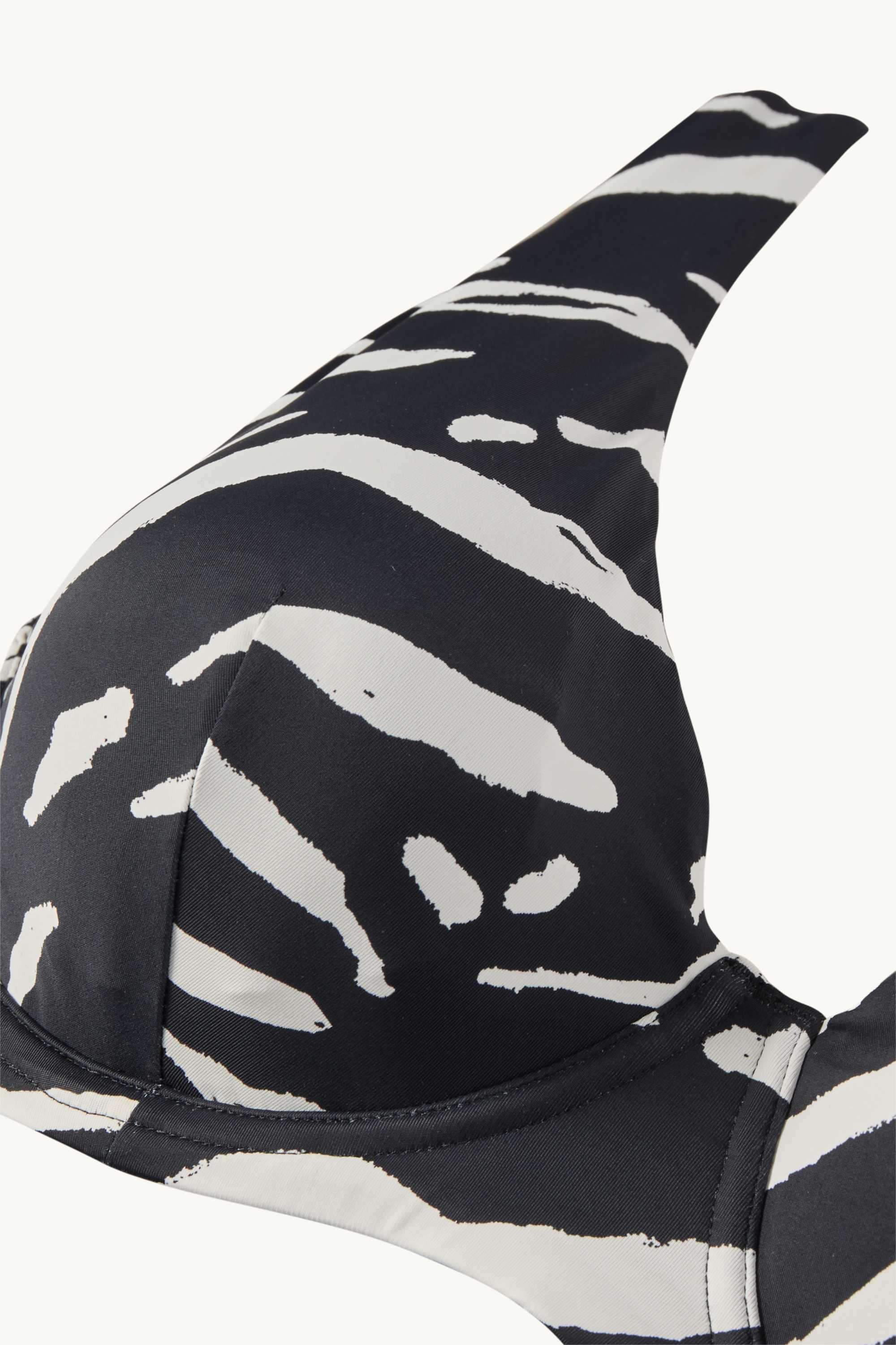 Underwire bikini top - padded - LYCRA® XTRA LIFE™ black / white