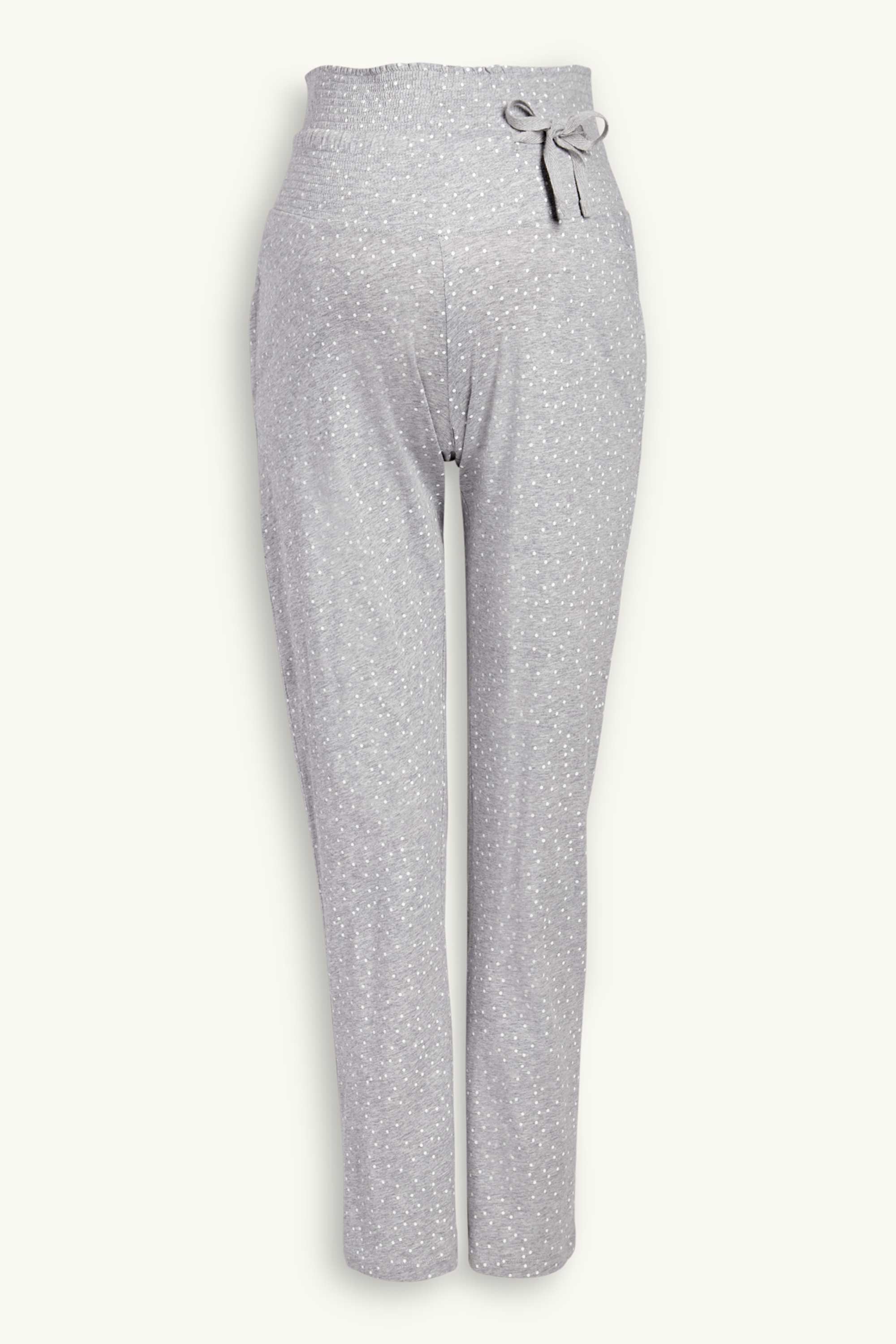Maternity pyjama bottoms - polka dot gray