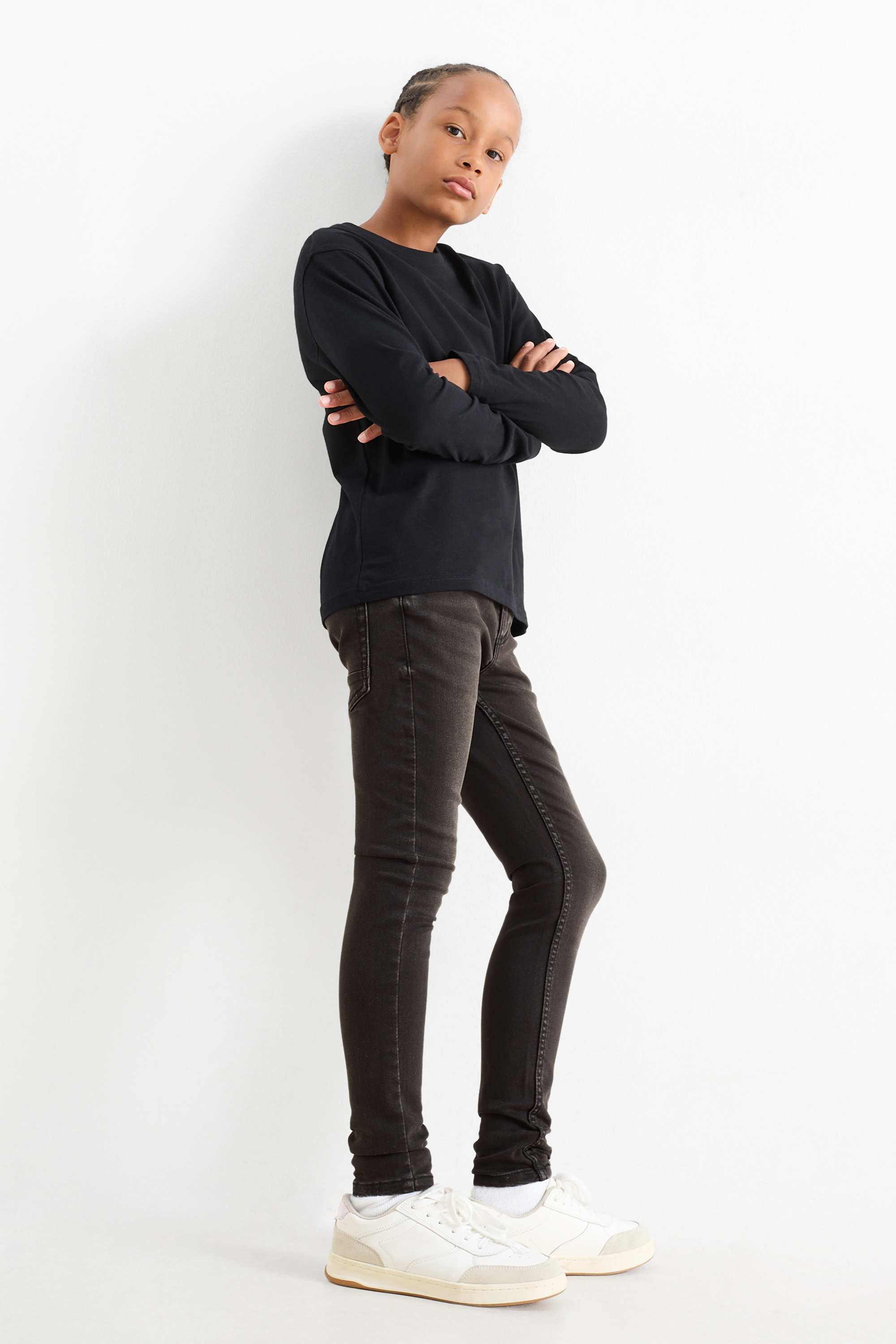 Skinny jeans denim-dark gray