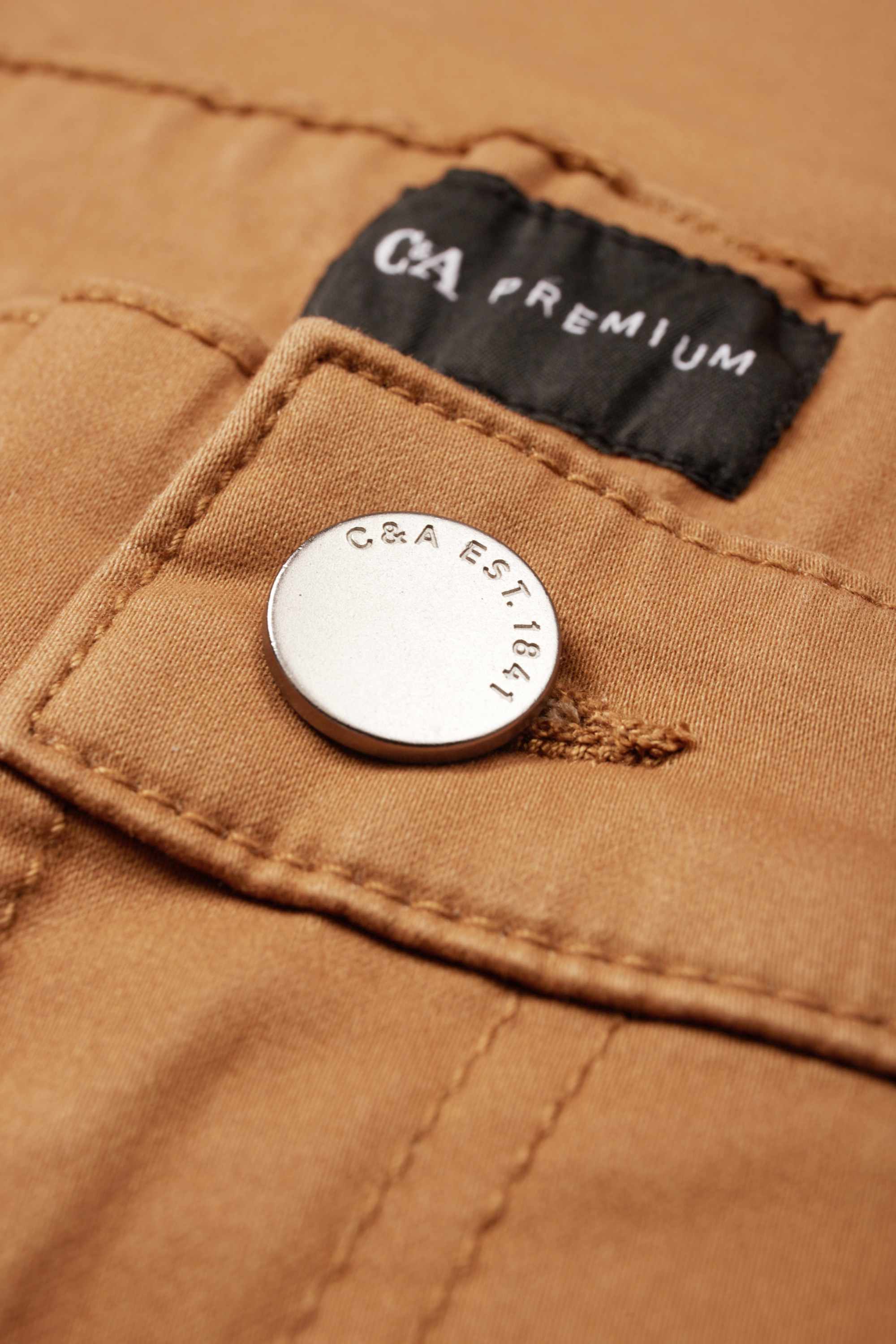 Trousers - slim fit brown