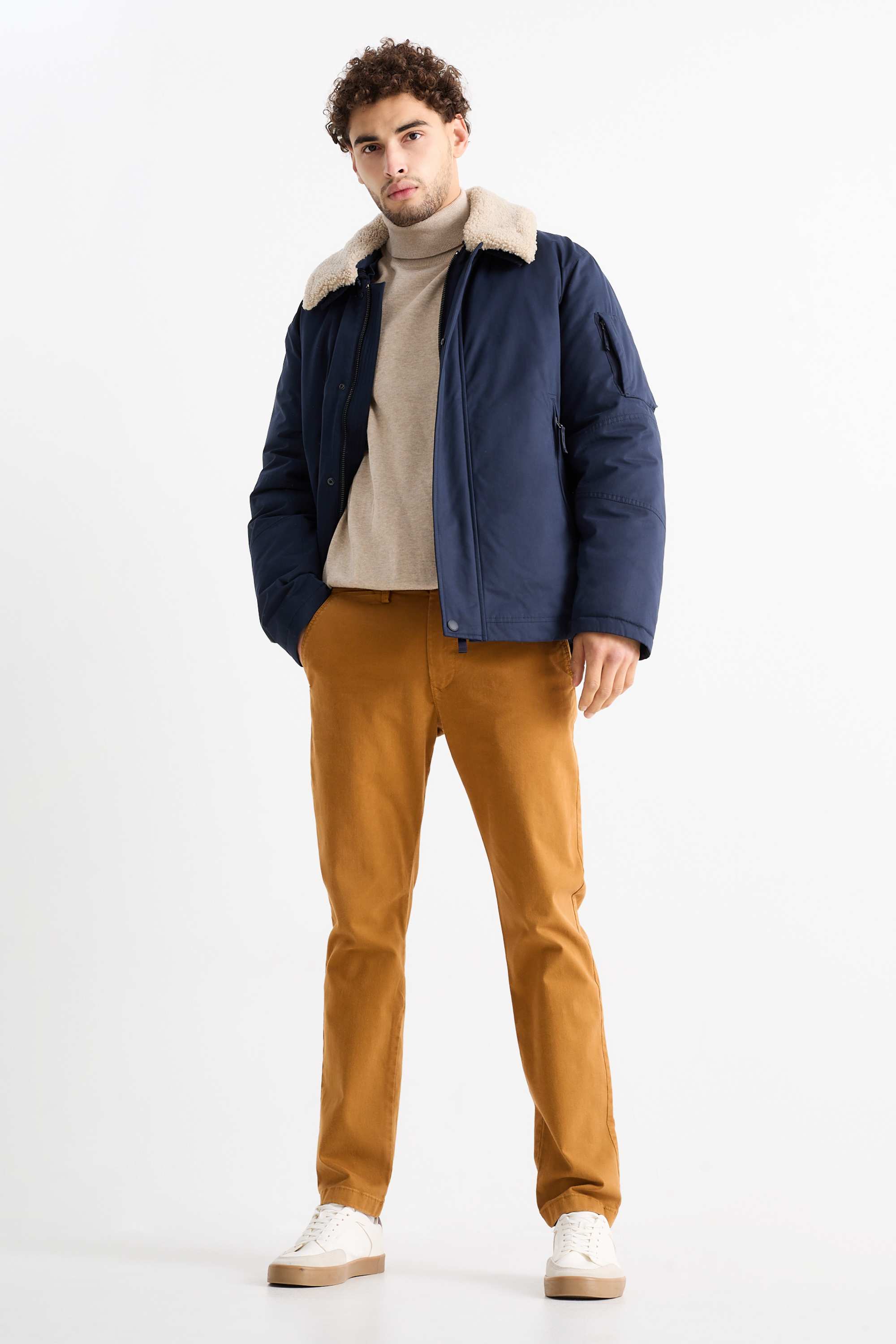 Chinos - slim fit - Flex havanna