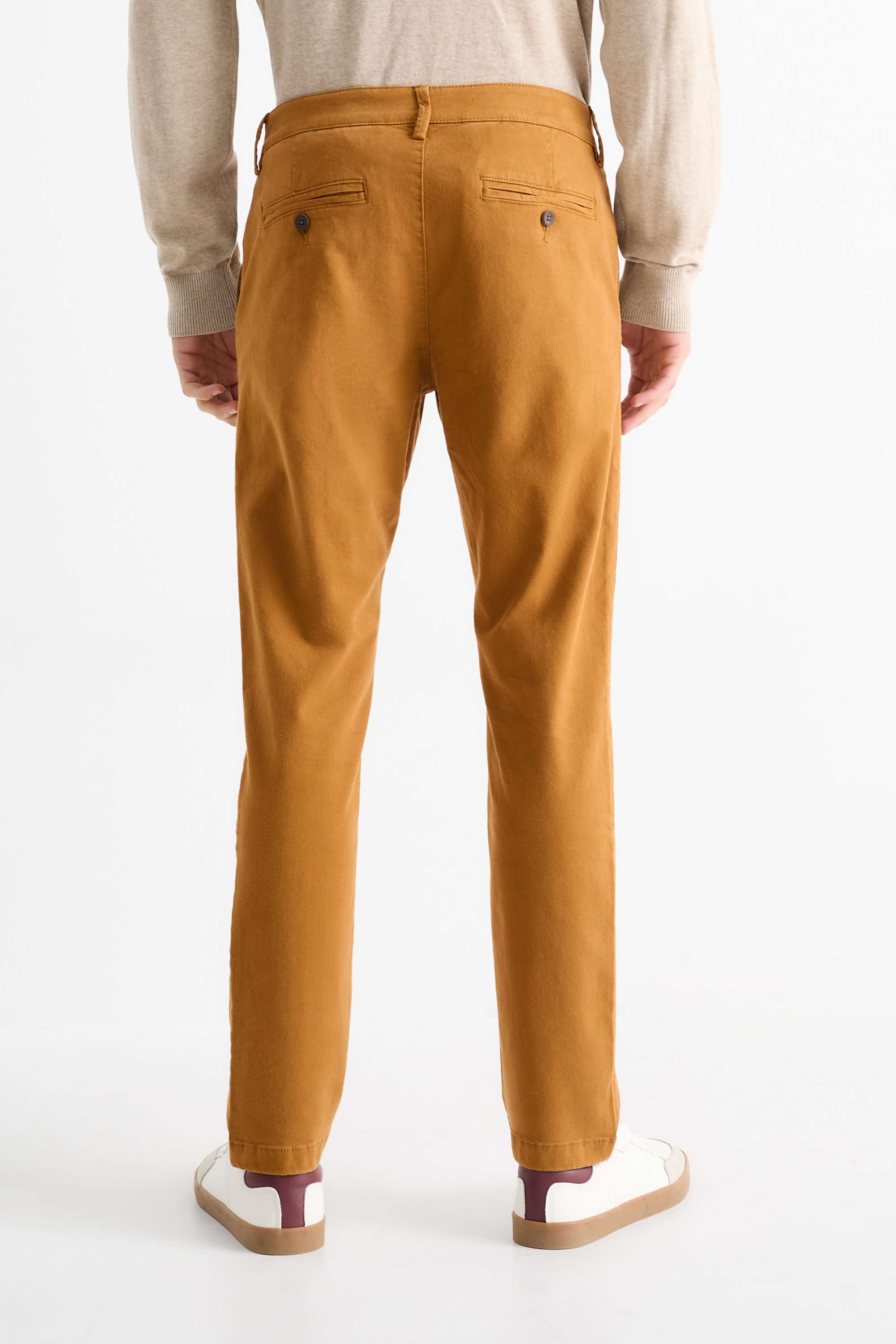 Chinos - slim fit - Flex havanna