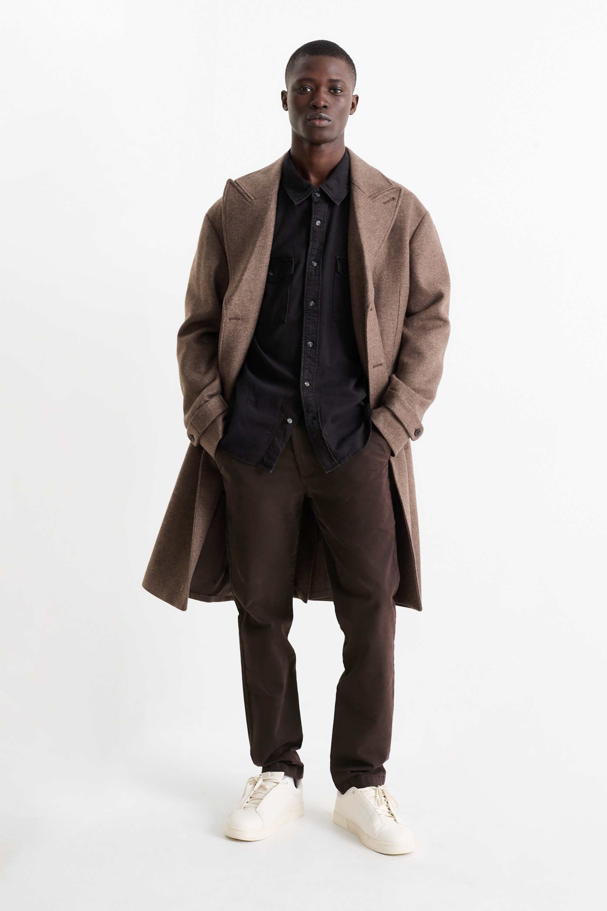 Chinos - slim fit - Flex dark brown
