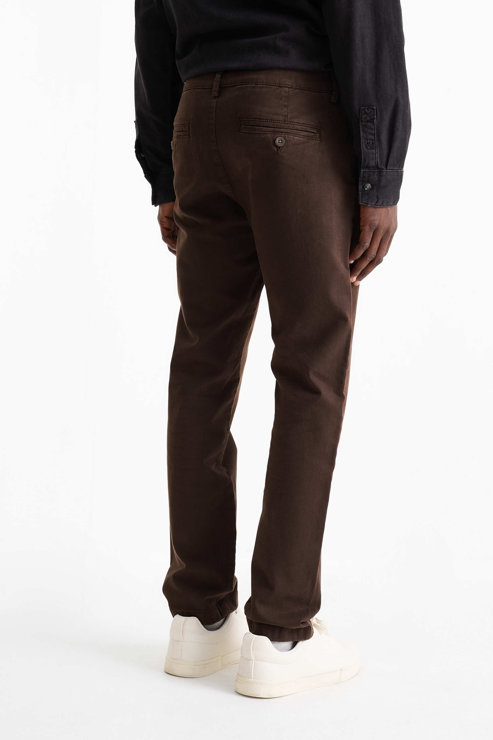 Chinos - slim fit - Flex dark brown