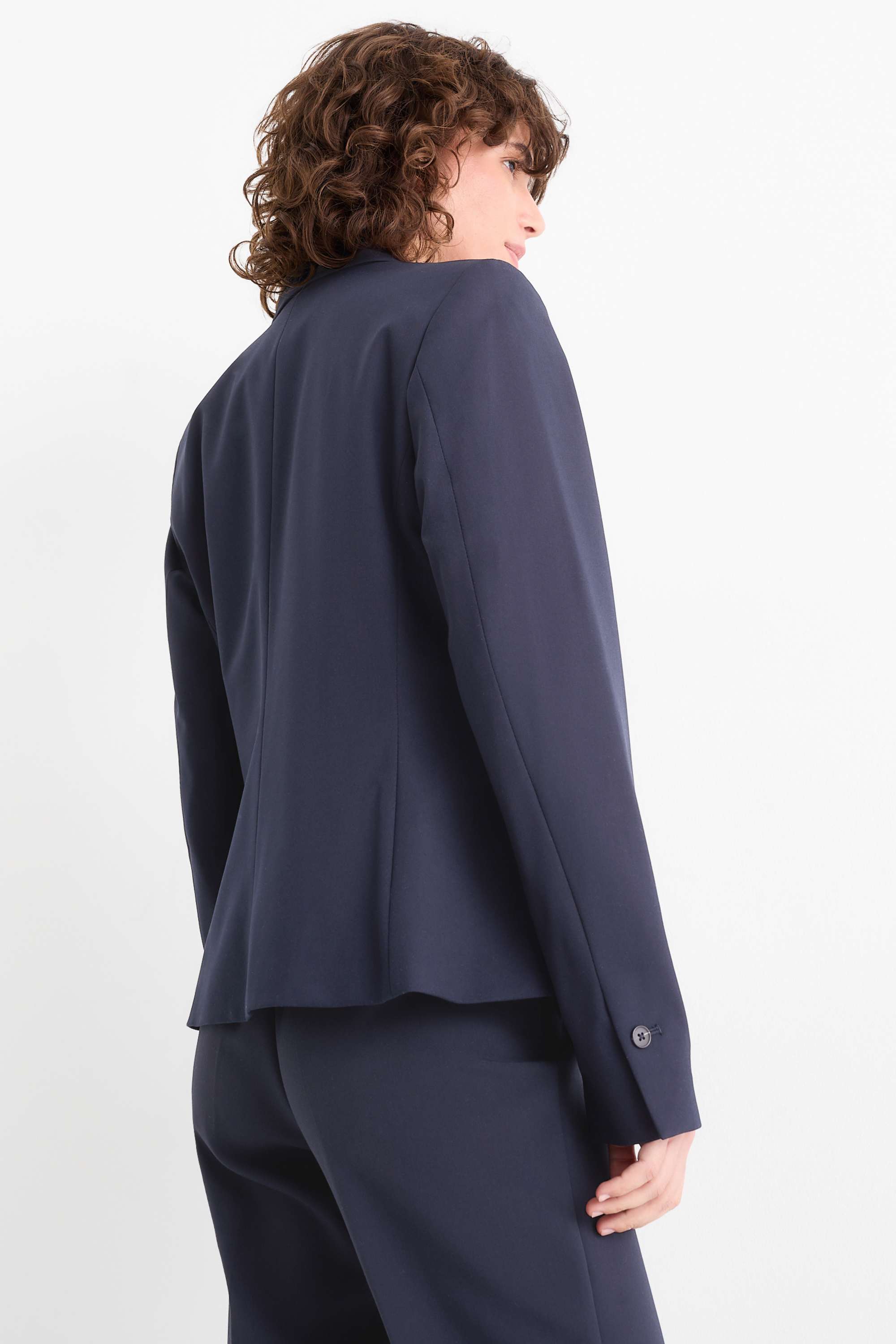 Business blazer - fitted dark blue